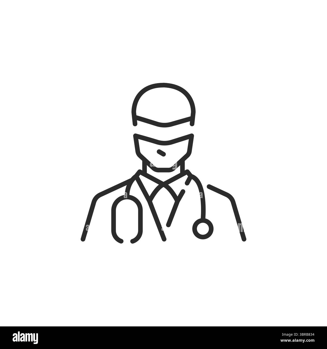 Icône AI Doctor Illustration de Vecteur