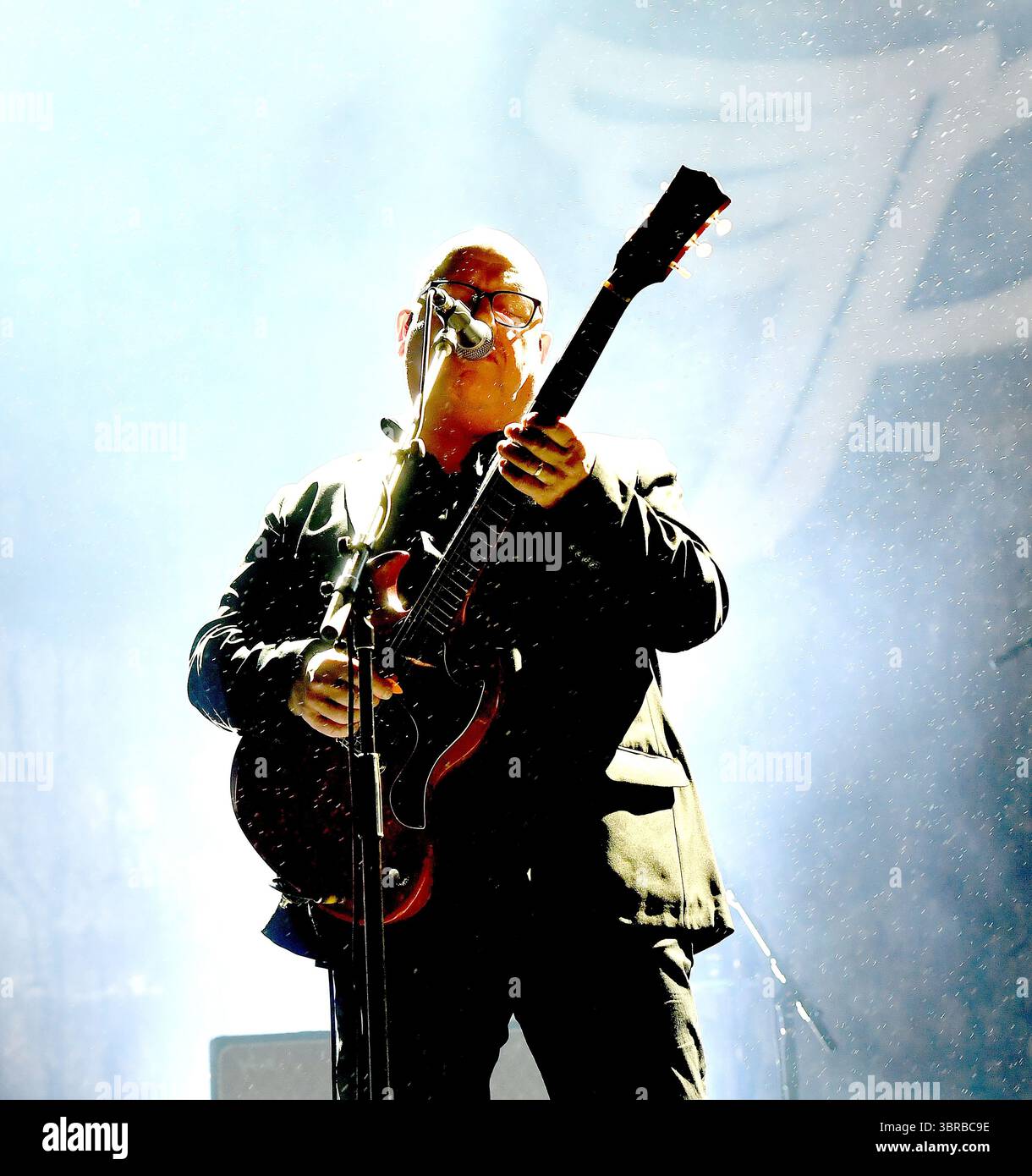 Québec, Canada. 10 juillet 2025. Black Francis des Pixies se produit au Festival d'été de Québec. Crédit : SOPA images Limited/Alamy Live News Banque D'Images