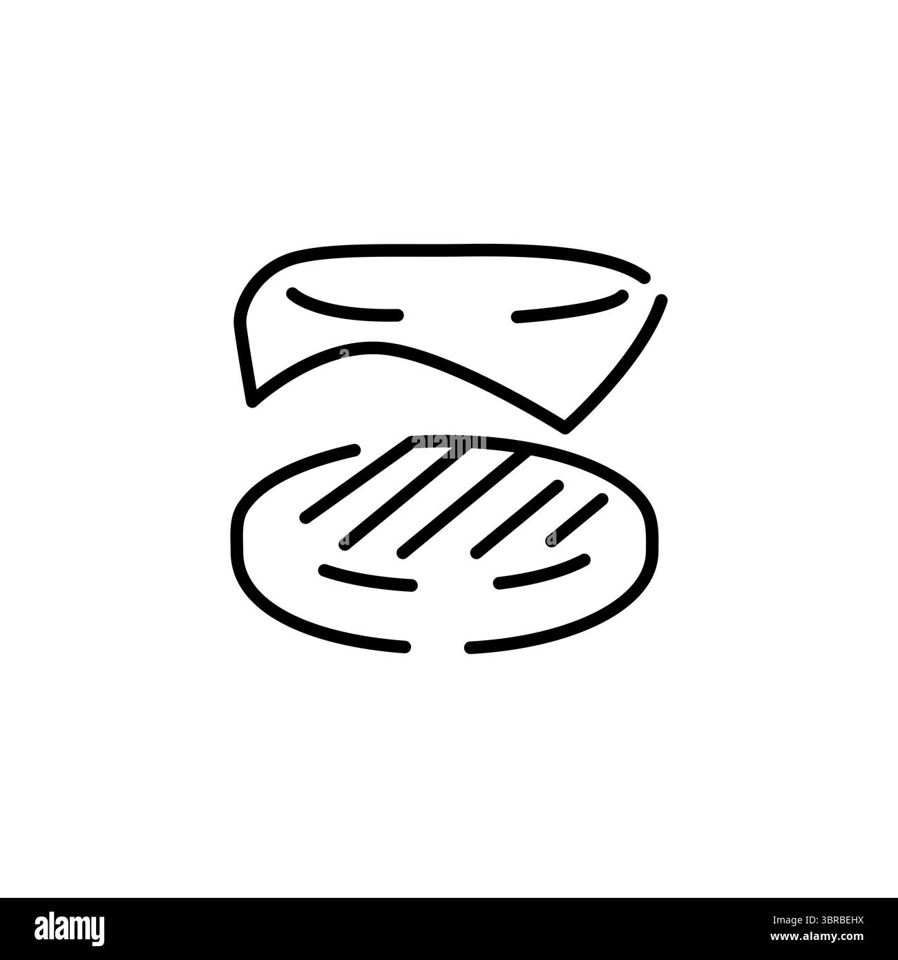 Icône Patty au fromage Illustration de Vecteur