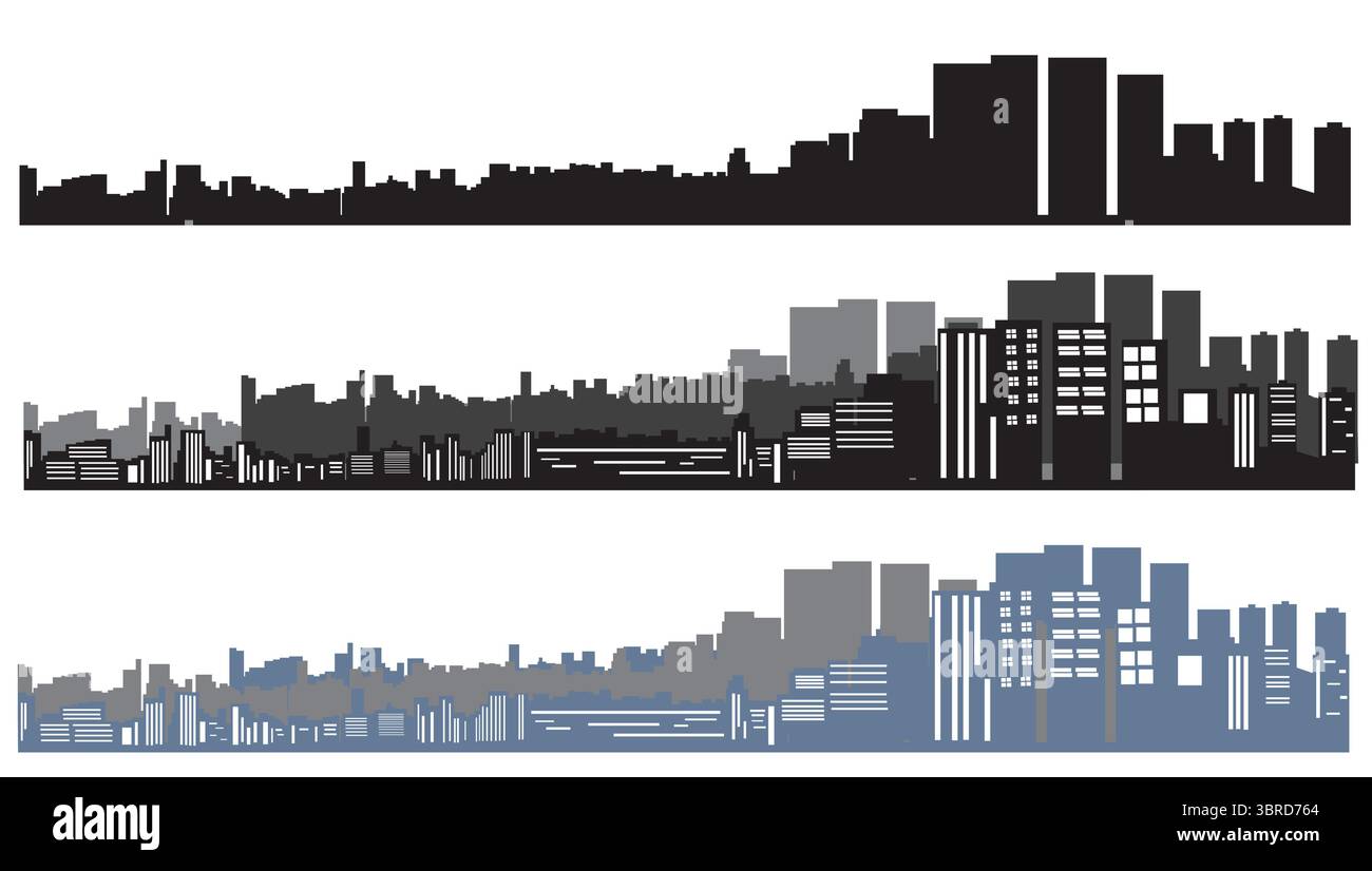 collection cityscape Illustration de Vecteur