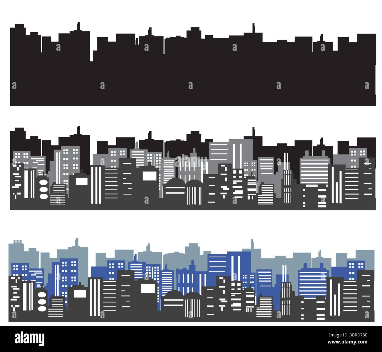 collection cityscape Illustration de Vecteur