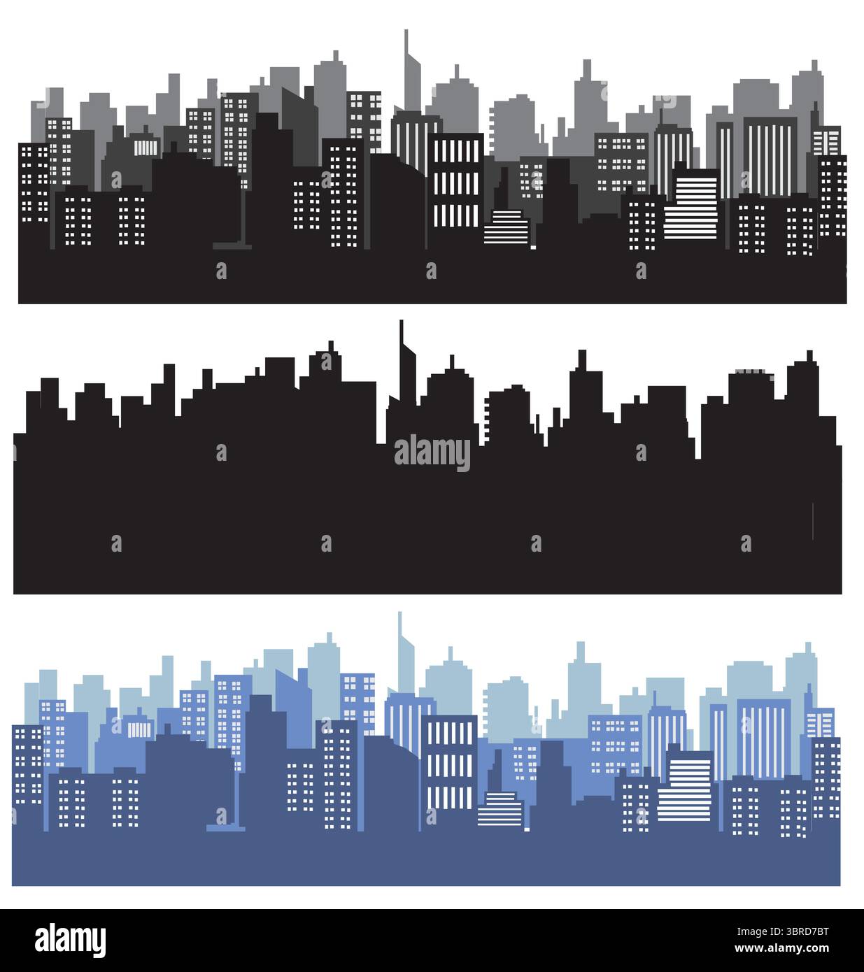 vecteur de paysage urbain Illustration de Vecteur