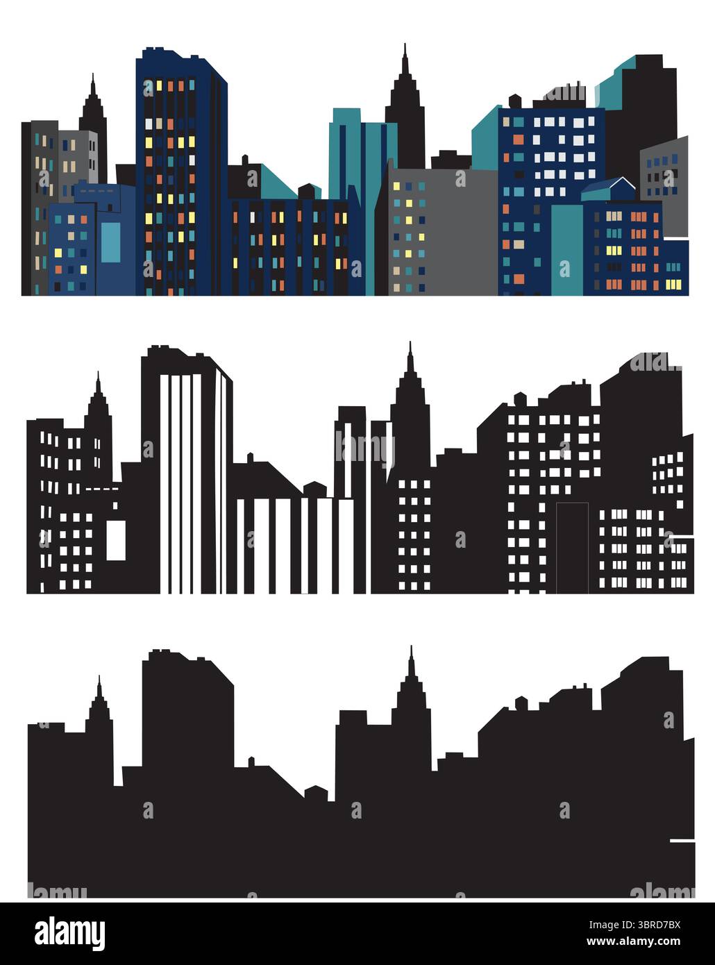 collection cityscape Illustration de Vecteur