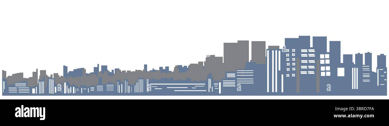 vecteur de paysage urbain Illustration de Vecteur