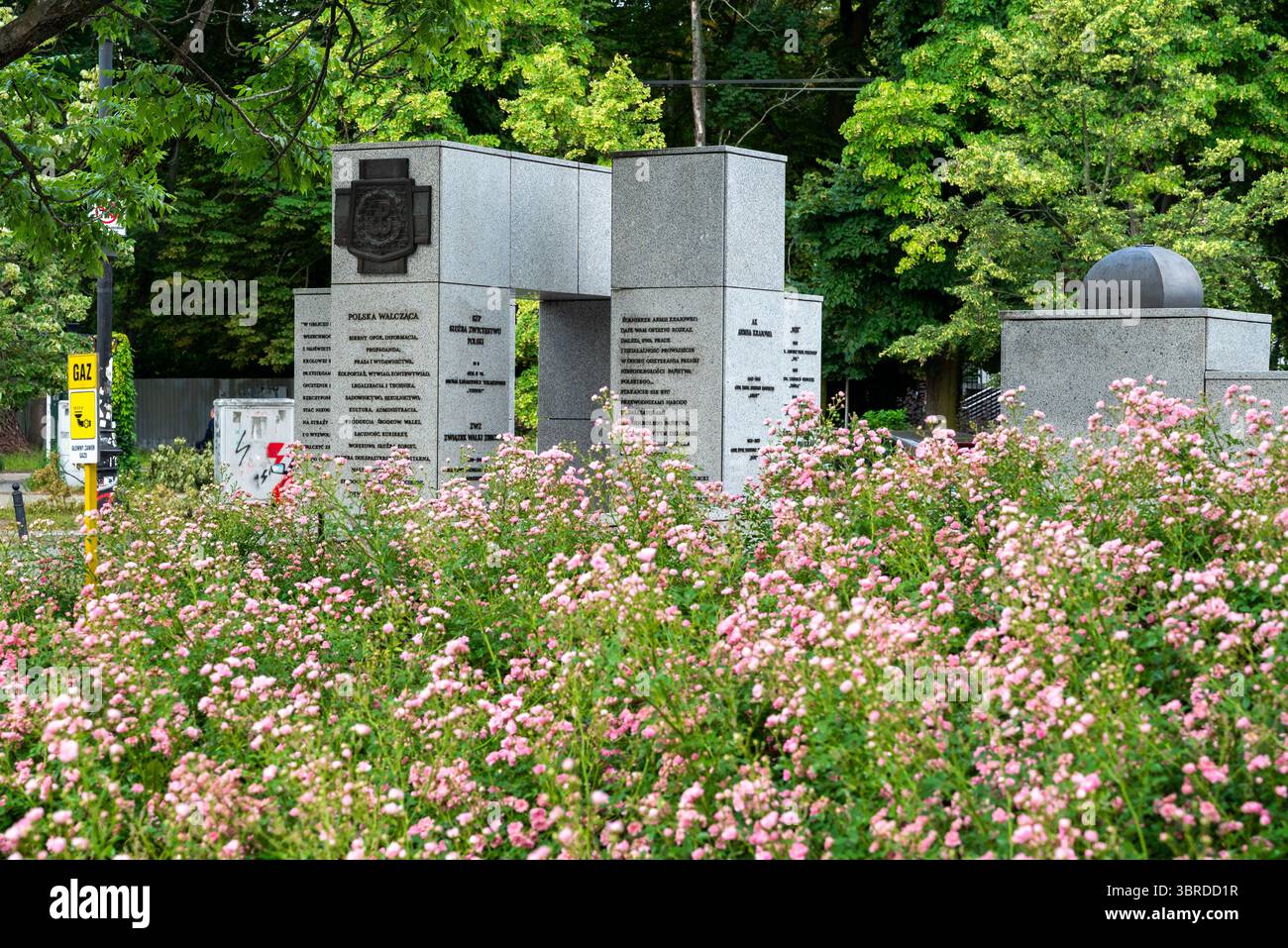 Varsovie, Pologne 28 juin 2025 Monument à l'Armée de l'intérieur et l'année de dévoilement de l'État clandestin polonais Banque D'Images