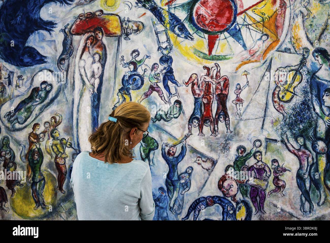 Musée, Fondation Maeght, artiste Marc Chagall, composé Paul de Vence, Provence Alpes Cote d'Azur, Sud de la France, France Banque D'Images