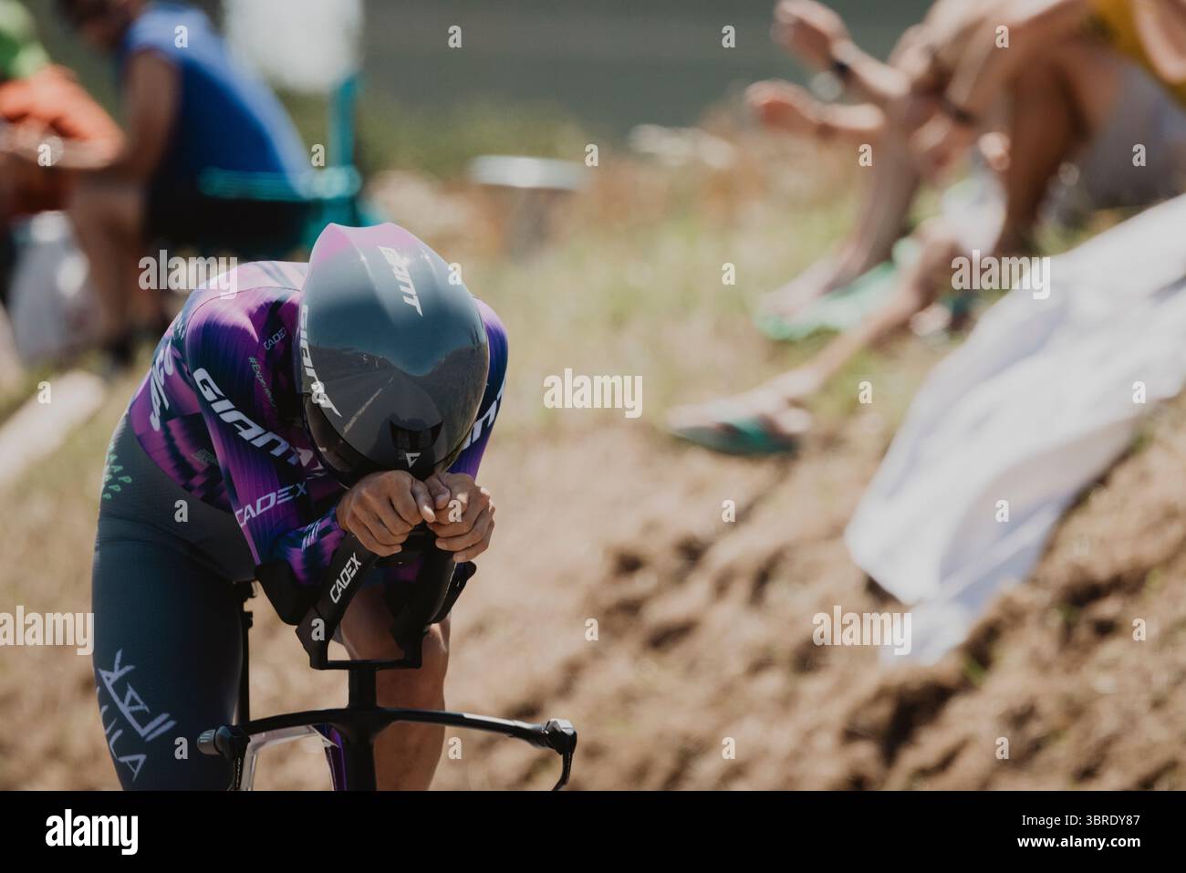 2025 Tour de France crédit image : PelotonPix / Dave Dodge Photography Banque D'Images