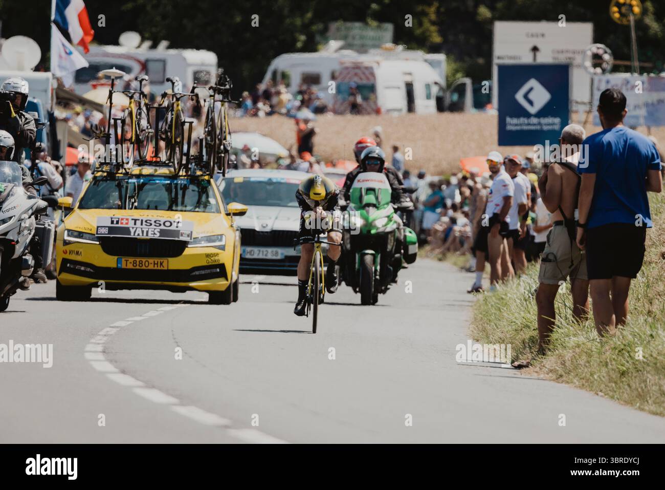 2025 Tour de France crédit image : PelotonPix / Dave Dodge Photography Banque D'Images