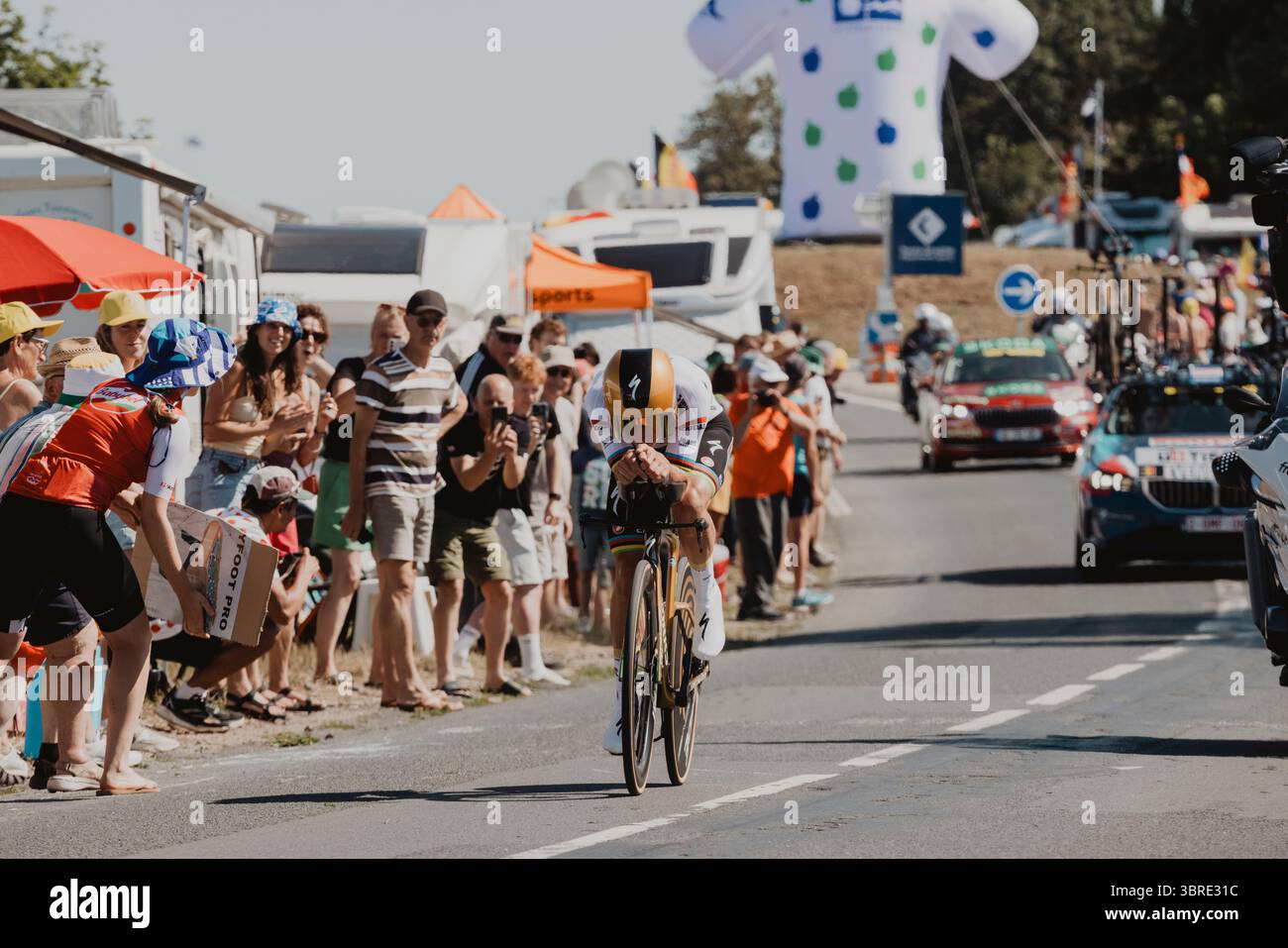 2025 Tour de France crédit image : PelotonPix / Dave Dodge Photography Banque D'Images