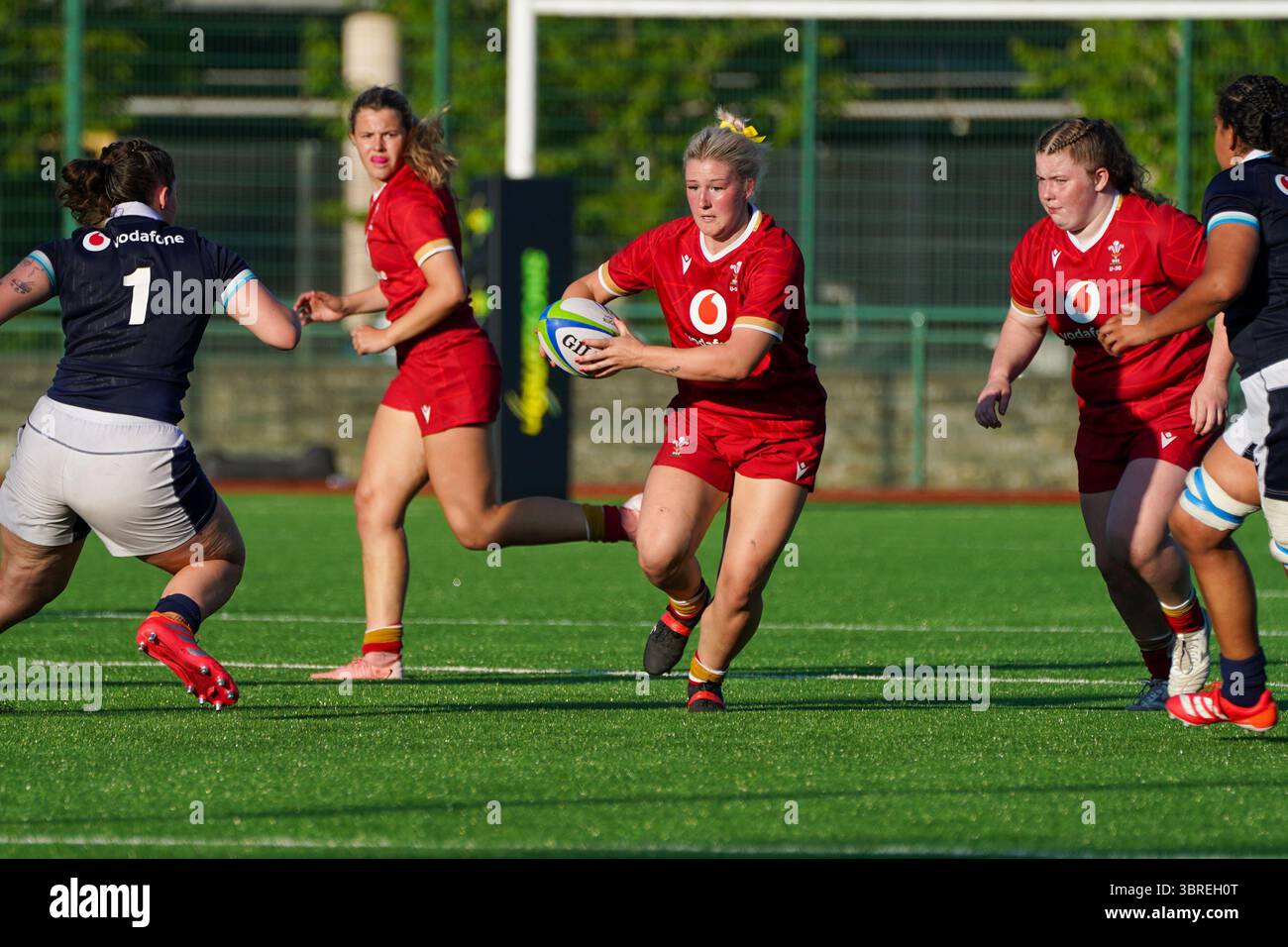Dali Hopkins, pays de Galles v Écosse, U20s six Nations Summer series Banque D'Images