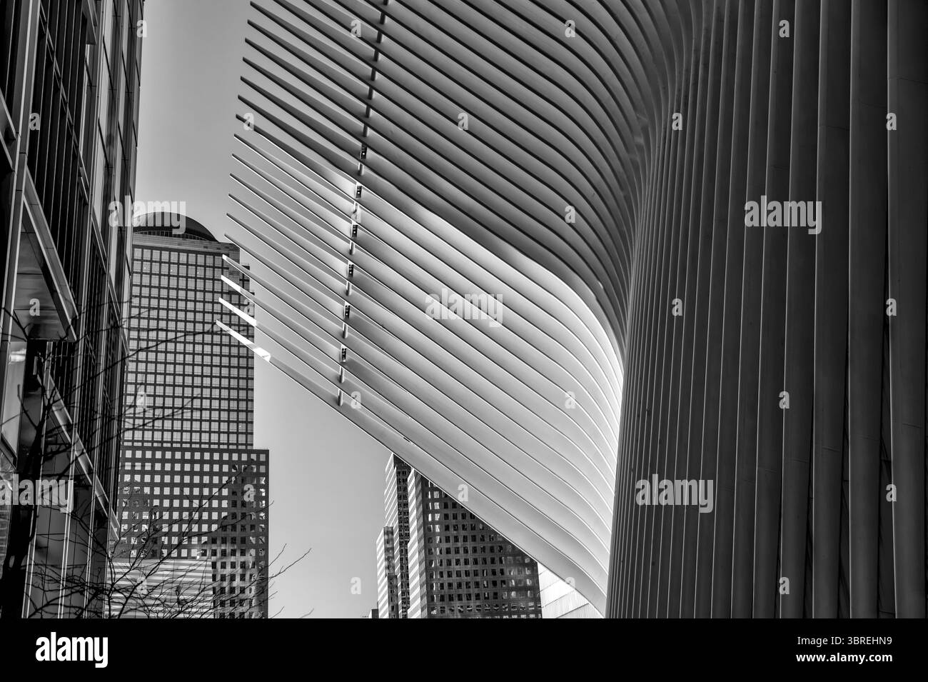New York, New York - 18 février 2022 : Oculus World Trade Center, conçu par Santiago Calatrava à New York Banque D'Images