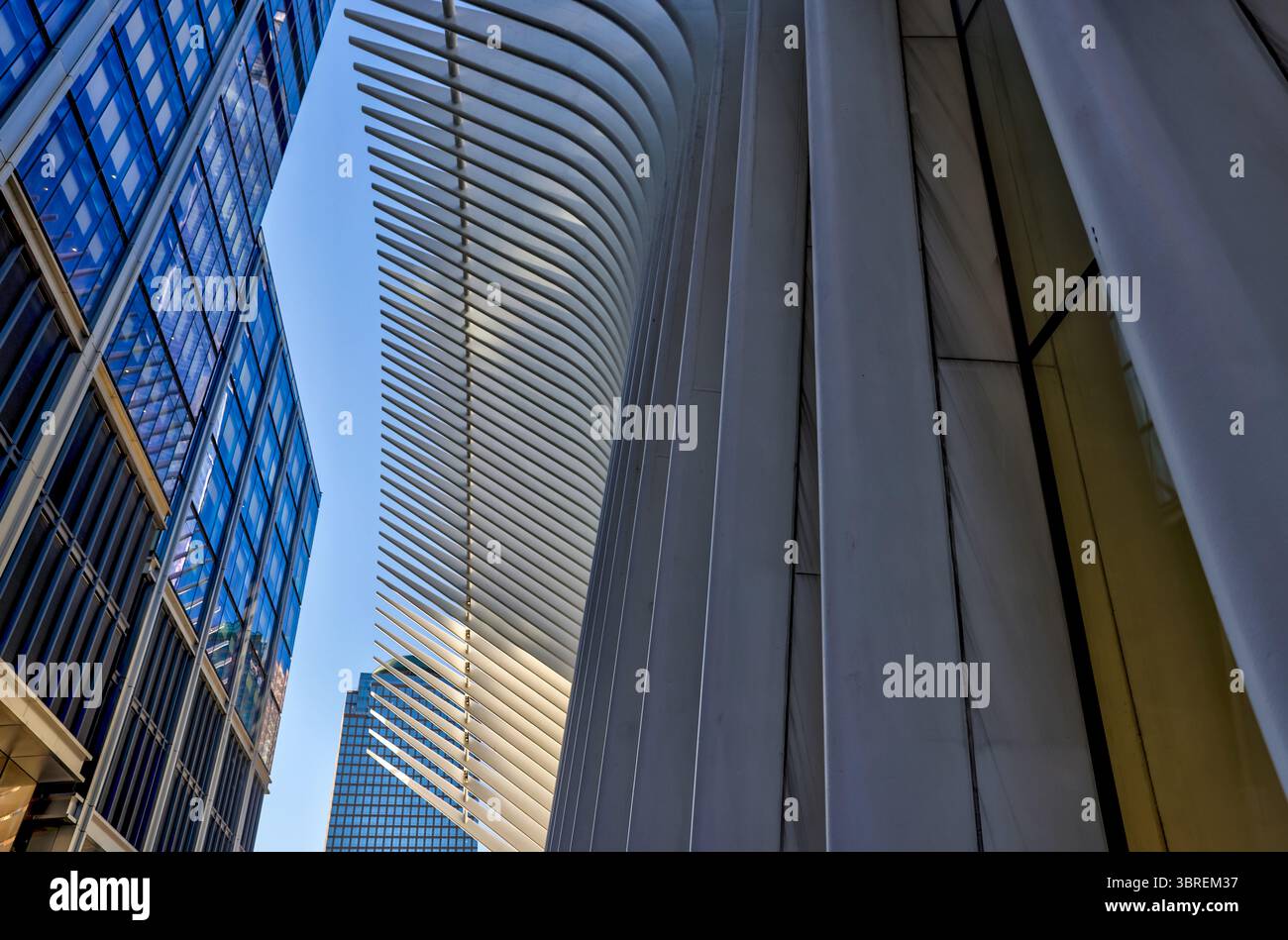 New York, New York - 18 février 2022 : Oculus World Trade Center, conçu par Santiago Calatrava à New York Banque D'Images
