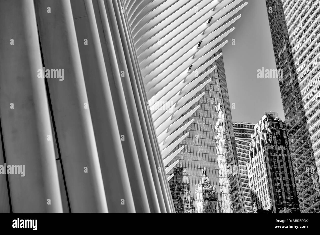 New York, New York - 18 février 2022 : Oculus World Trade Center, conçu par Santiago Calatrava à New York Banque D'Images