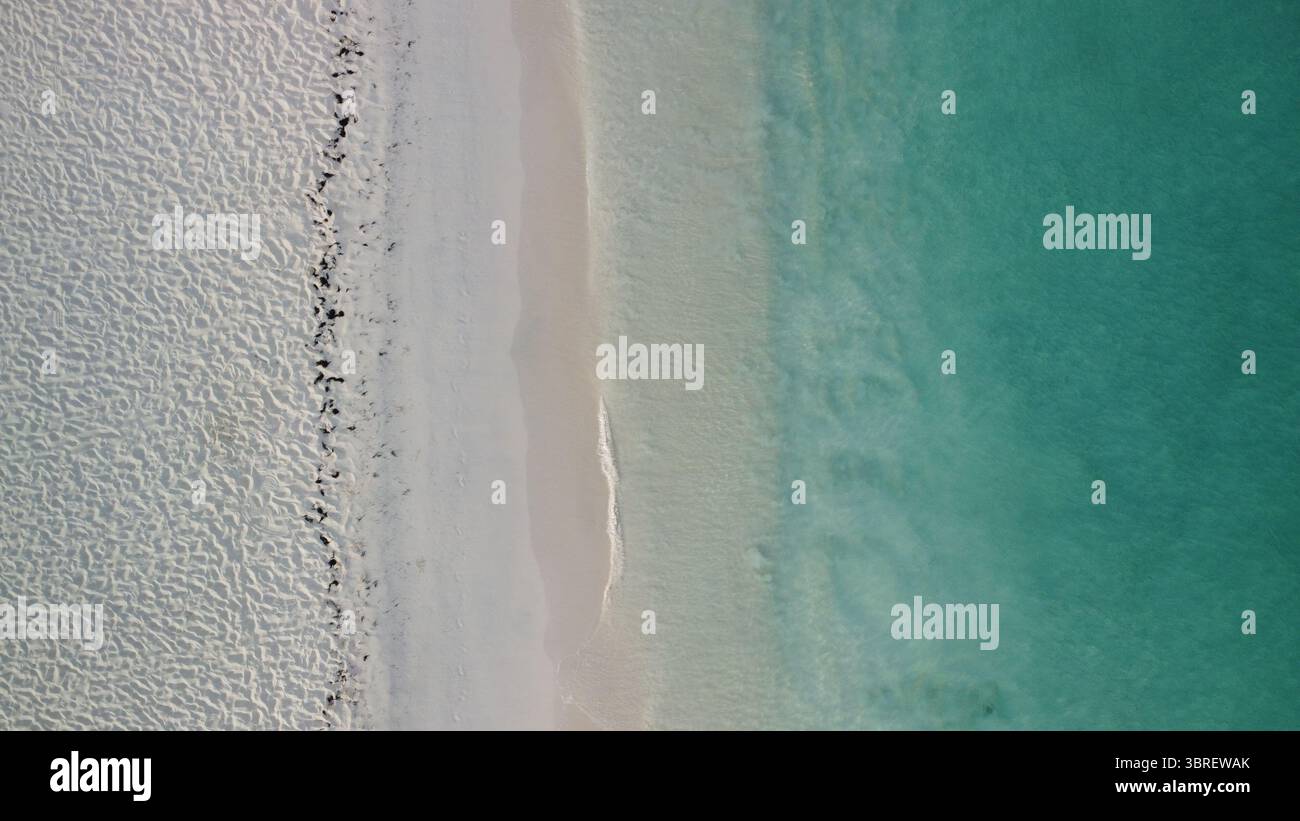 plage et voir photo aérienne Banque D'Images