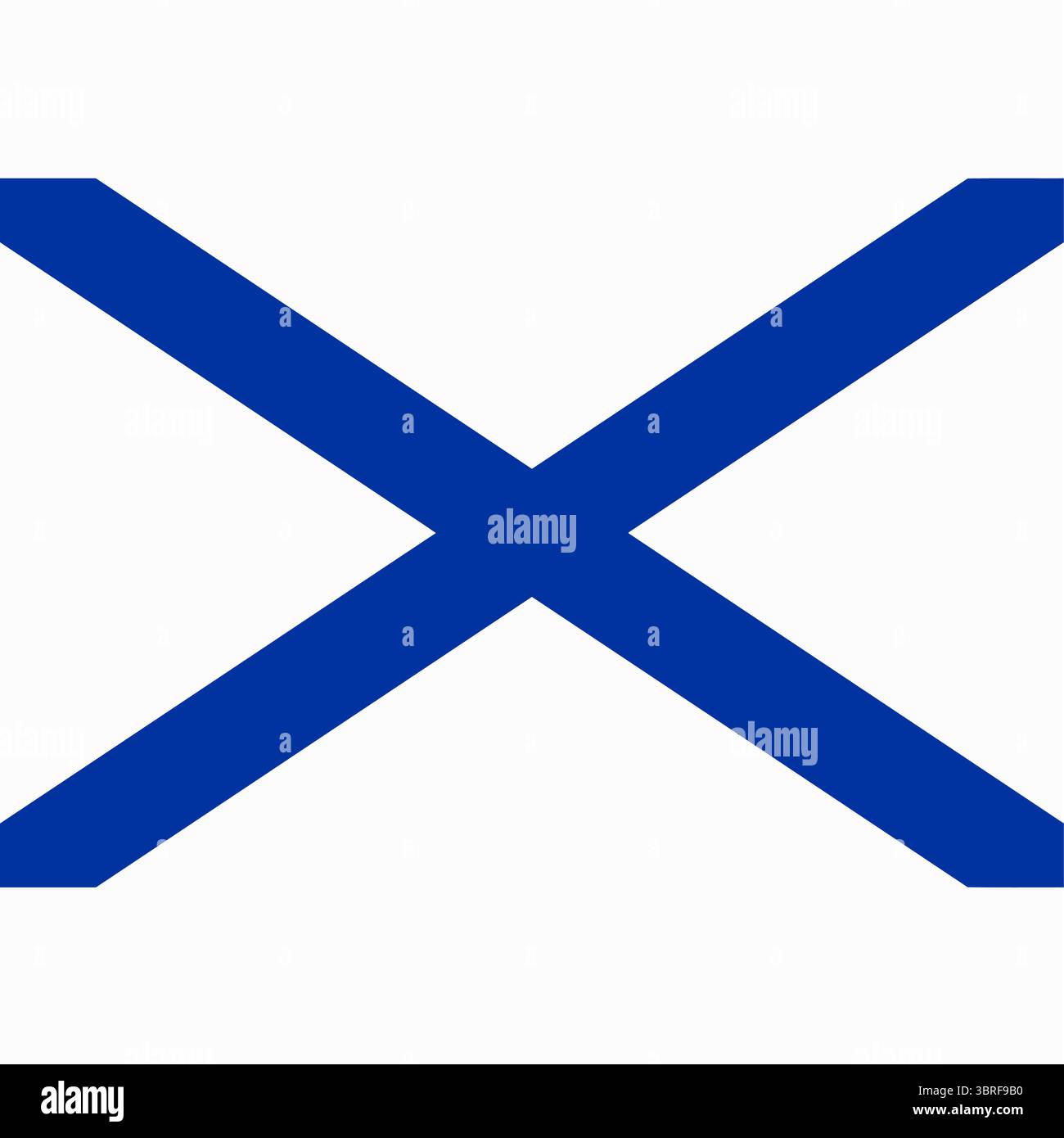 Drapeau d'Andrew – drapeau bleu avec croix salée diagonale blanche, symbole écossais historique, illustration vectorielle Illustration de Vecteur