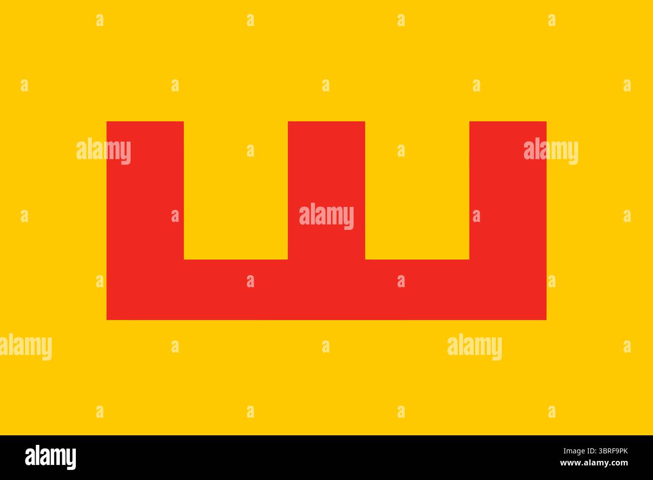 Drapeau du second Empire bulgare (1185-1396), bannière héraldique médiévale avec emblème de lion, drapeau bulgare historique – illustration vectorielle Illustration de Vecteur