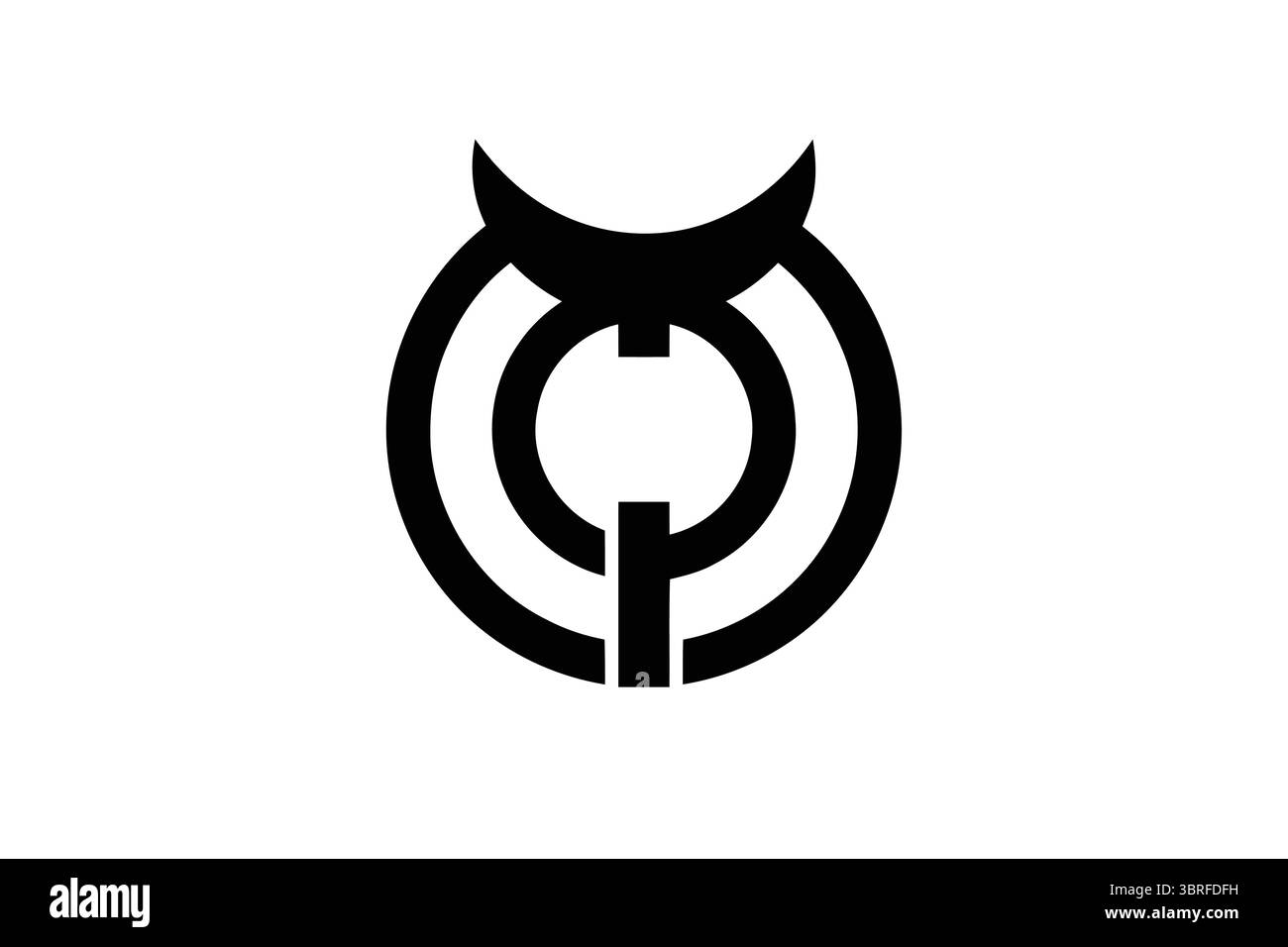 Drapeau de la ville de Maizuru, préfecture de Kyoto, Japon – drapeau municipal maritime officiel avec emblème blanc stylisé sur fond bleu, illustration vectorielle Illustration de Vecteur