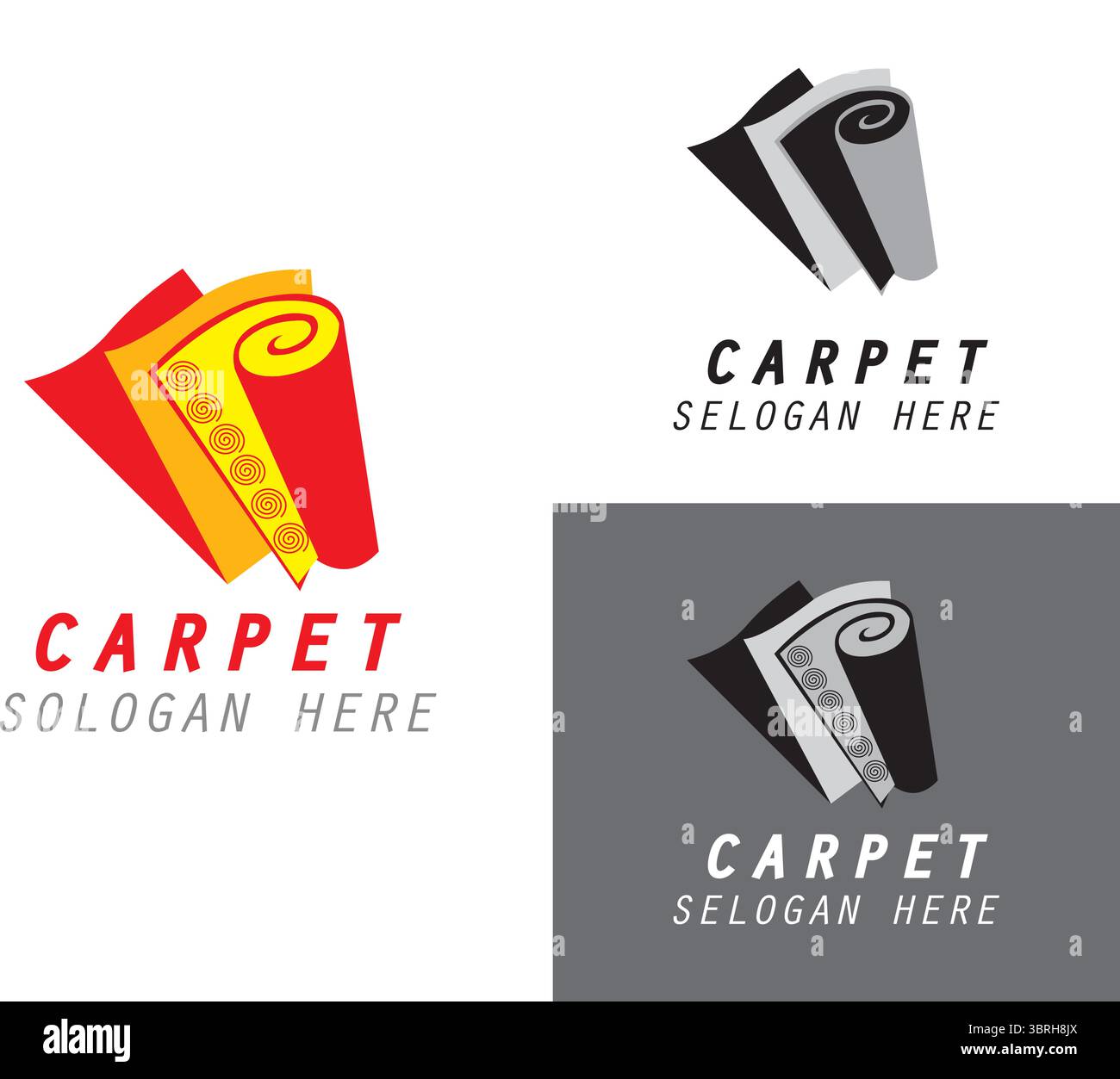 Carpat logo et Icon Design Illustration de Vecteur