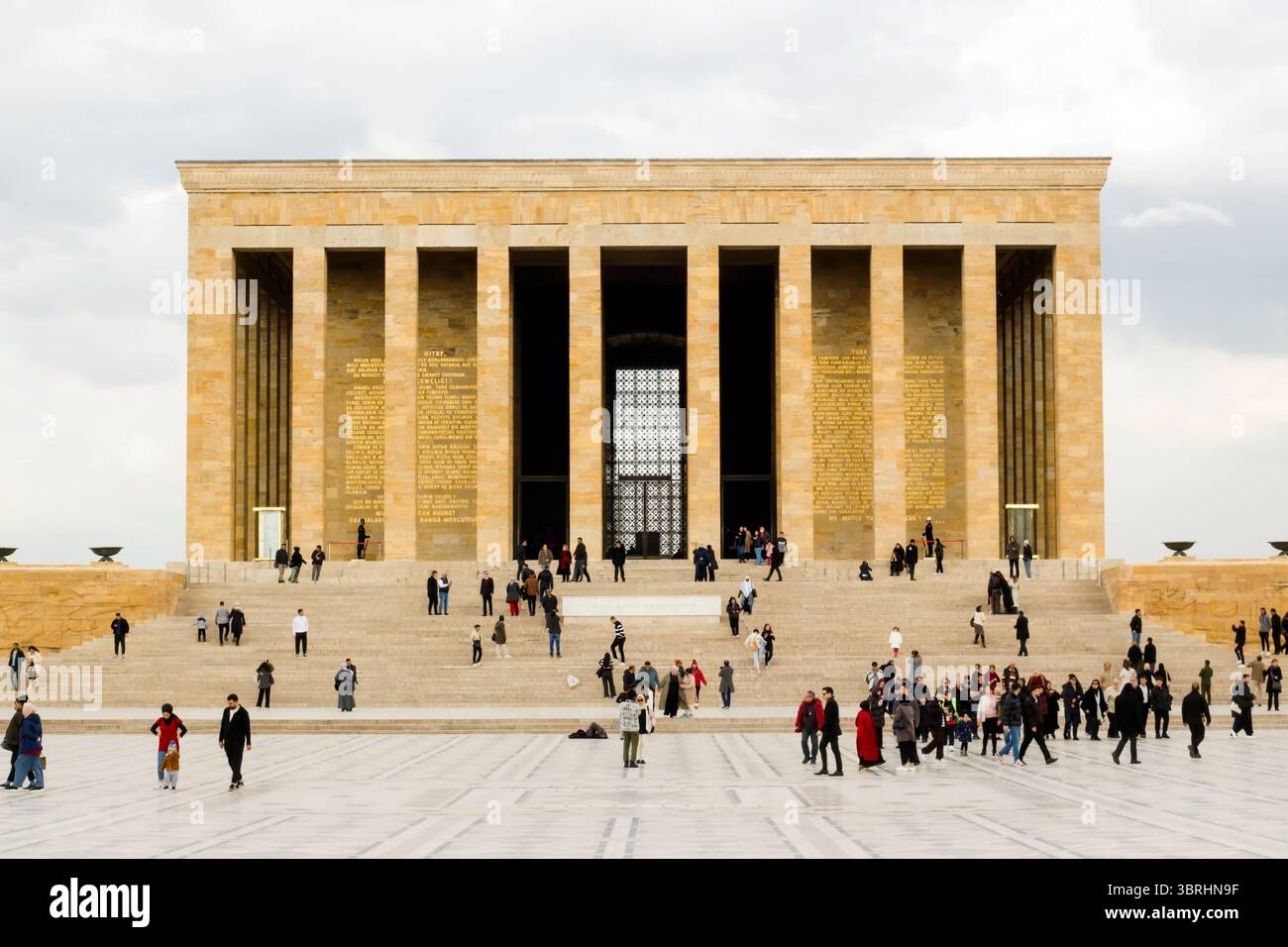 Ankara, Turquie 17.02.2025 le mausolée de Mustafa Kemal Ataturk, fondateur de la République de Türkiye, à Ankara, Anıtkabir Banque D'Images