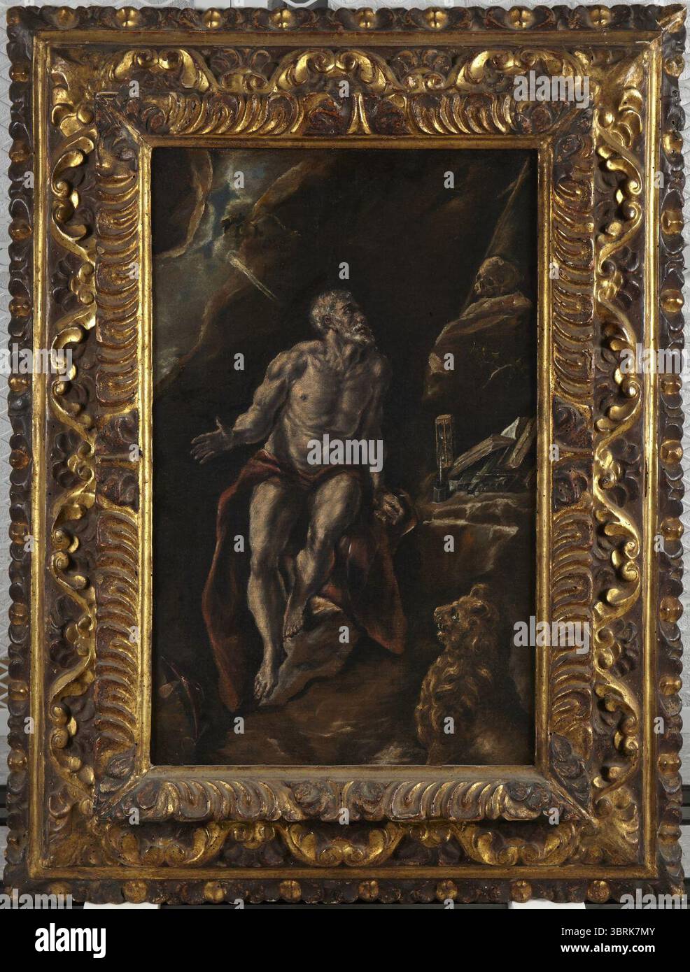 Luis Tristán de Escamilla - le pénitent Saint Jérôme Banque D'Images