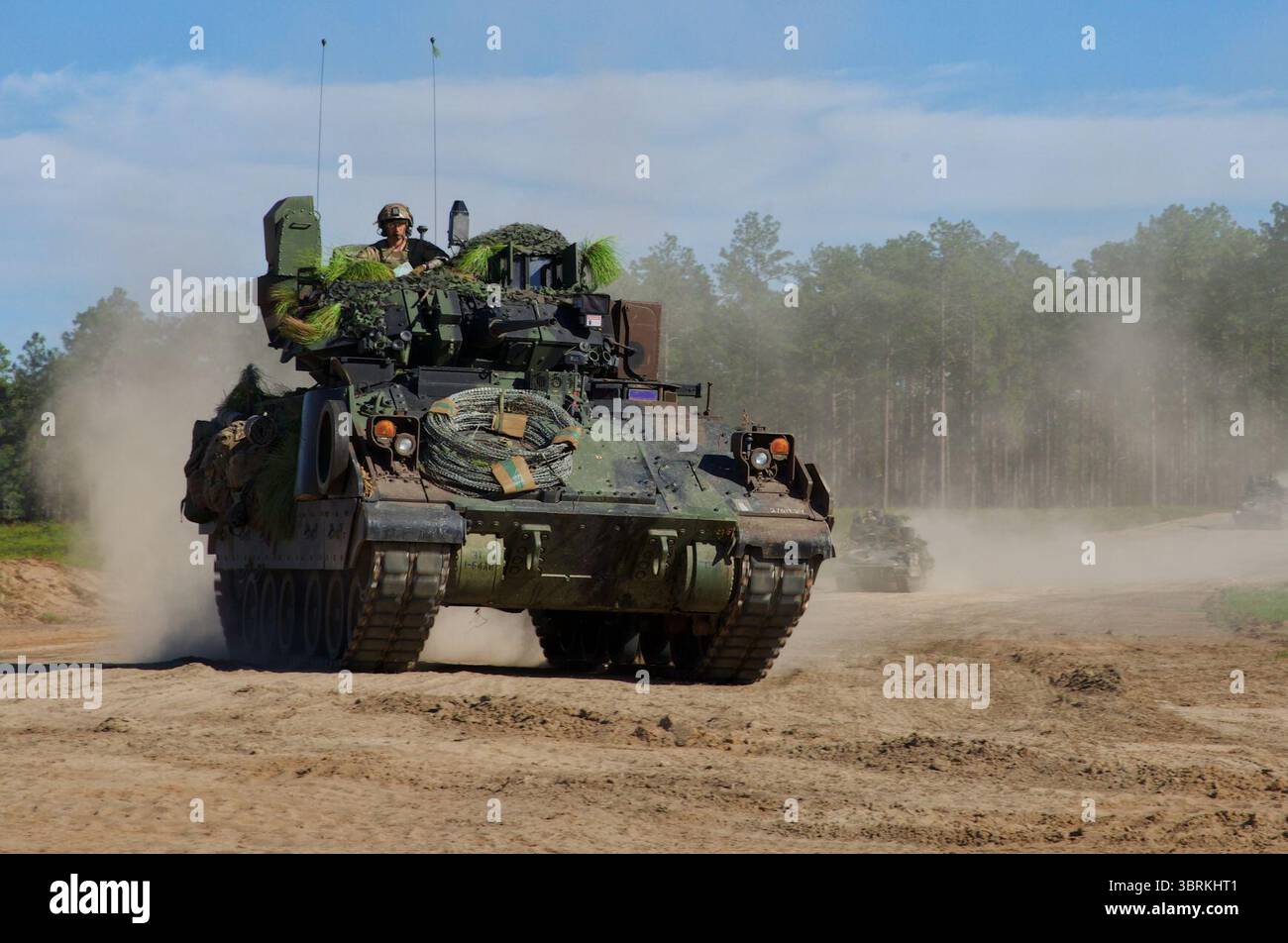 Véhicule de combat M2A4 Bradley. Banque D'Images