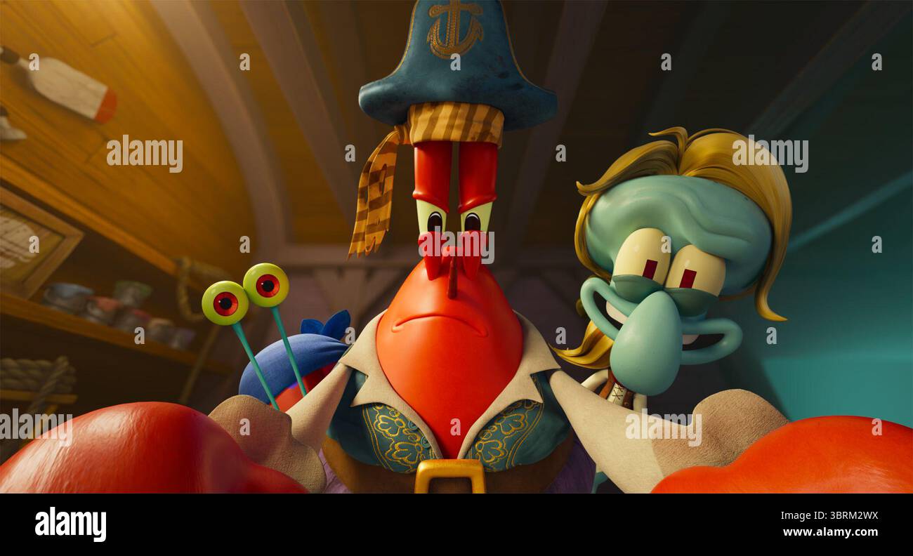 DATE DE SORTIE : 19 décembre 2025 TITRE : The Spongebob Movie : Search for Squarepants STUDIO : Paramount animation DIRECTOR : Derek Drymon INTRIGUE : Spongebob voyage dans les profondeurs de l'océan pour affronter le fantôme du Hollandais volant, rencontrant des défis et découvrant des mystères marins. EN VEDETTE : Gary (Tom Kenny), Mr. Krabs (Clancy Brown) et Squidward (Rodger Bumpass). (Crédit image : © Paramount animation/Entertainment Pictures/ZUMAPRESS.com) USAGE ÉDITORIAL UNIQUEMENT ! Non destiné à UN USAGE commercial ! Banque D'Images