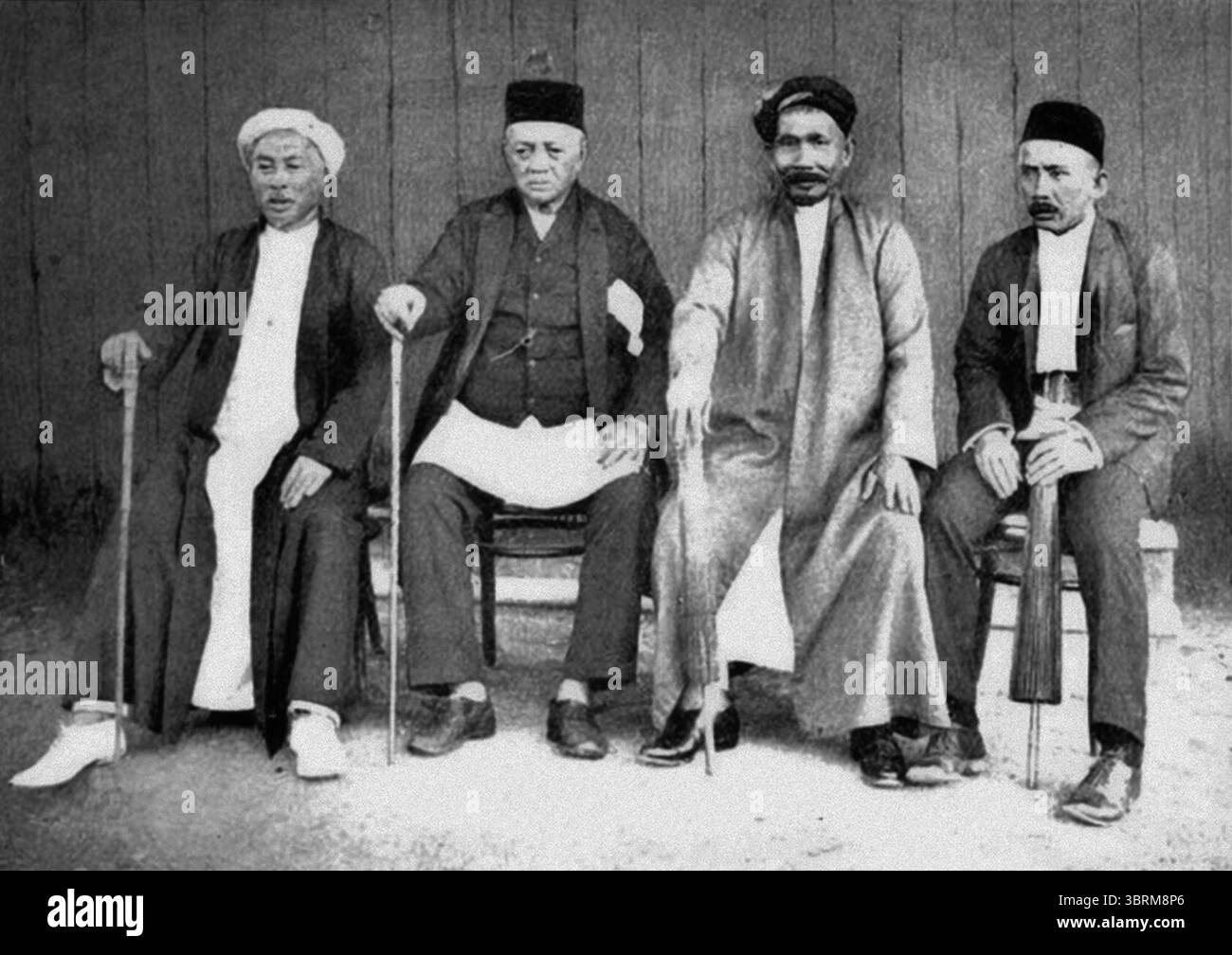 Malais Membres du Conseil suprême c.1908. Banque D'Images