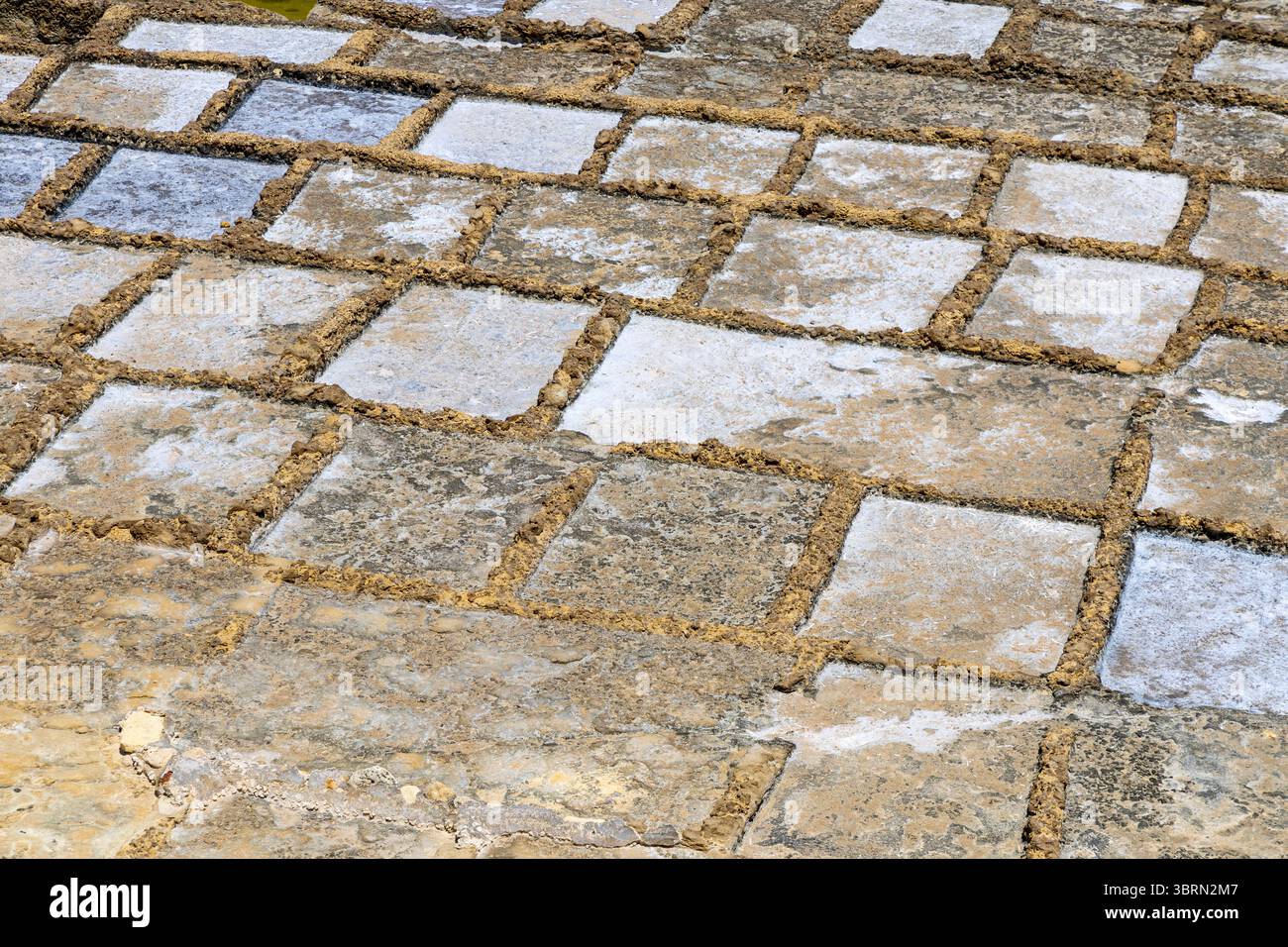 Marsalforn Salt Pans (Salins de Marsalforn), Marsalforn, Gozo, Malte Banque D'Images