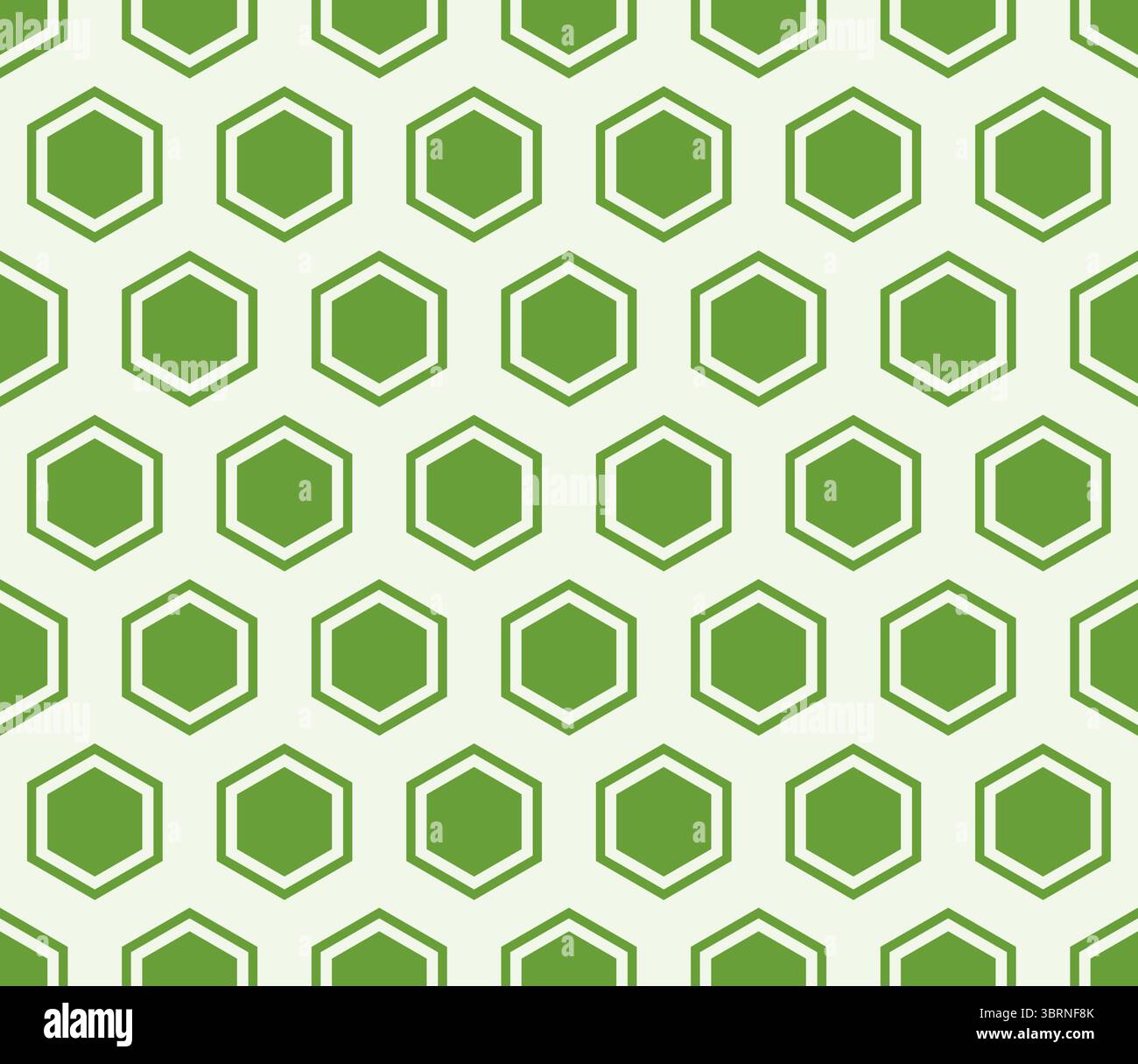 Arrière-plan géométrique minimal. Couleur vert sauge sur fond assorti. Cellule mosaïque hexagonale BOLD avec rembourrage et cellules solides internes. Illustration de Vecteur
