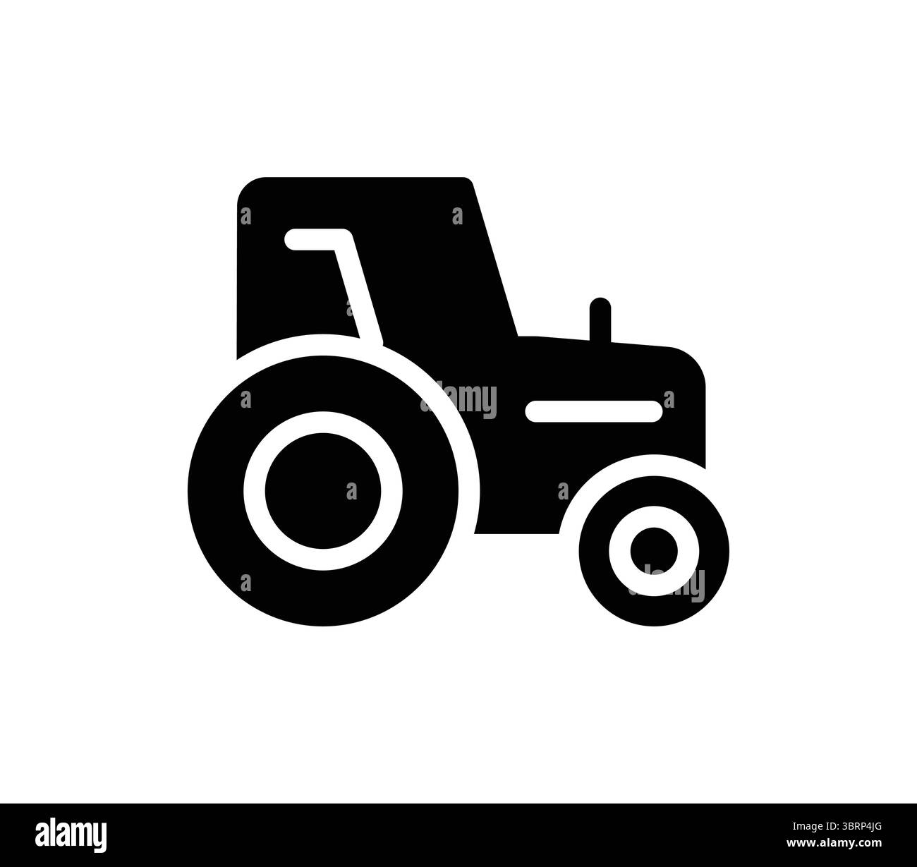 Silhouette simple en noir et blanc d'un tracteur, représentant le travail agricole et l'agriculture. Idéal pour les projets liés à l'agriculture, aux machines, et Illustration de Vecteur Silhouette simple en noir et blanc d'un tracteur, représentant le travail agricole et l'agriculture. Idéal pour les projets liés à l'agriculture, aux machines, et Illustration de Vecteur