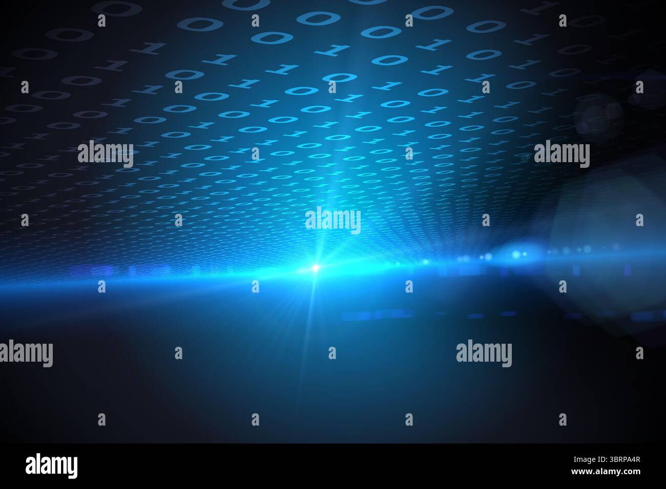 Arrière-plan technique avec code binaire Banque D'Images