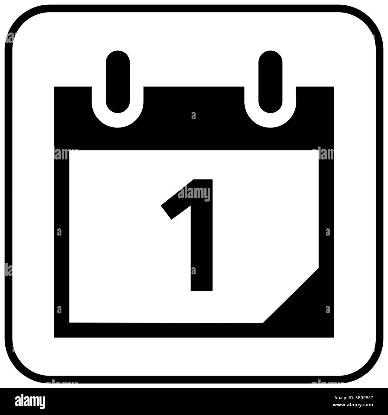 Icône calendrier et événements Banque D'Images