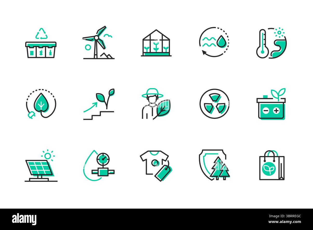 Écologie - ensemble d'icônes de style de conception en ligne Illustration de Vecteur Écologie - ensemble d'icônes de style de conception en ligne Illustration de Vecteur