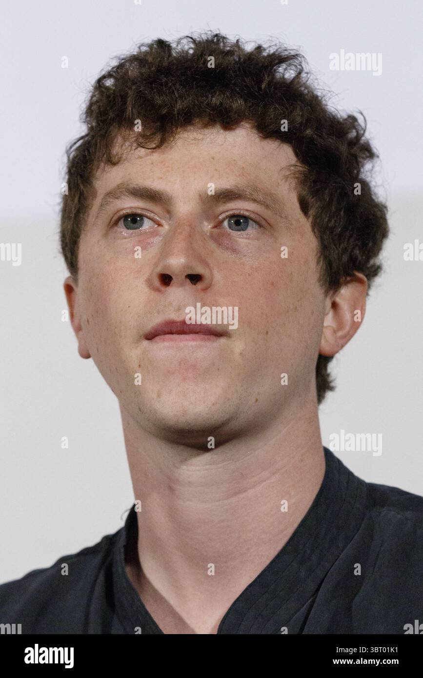 23 juin 2018 - Yokohama, Japon - L'acteur français Finnegan Oldfield assiste à un talk-show pour le film ''Marvin ou la belle education'' pendant le Festival du film Français au Japon 2018 à Yokohama, Japon. Après la projection du film ''Marvin ou la belle éducation'', la réalisatrice Anne Fontaine et l'acteur Finnegan Oldfield ont échangé leurs points de vue et répondu aux questions des médias et des fans dans le cadre du Festival du film Français au Japon 2018 qui s'est tenu jusqu'au 24 juin. (Crédit image : © Rodrigo Reyes Marin/via ZUMA Wire via ZUMA Wire) Banque D'Images