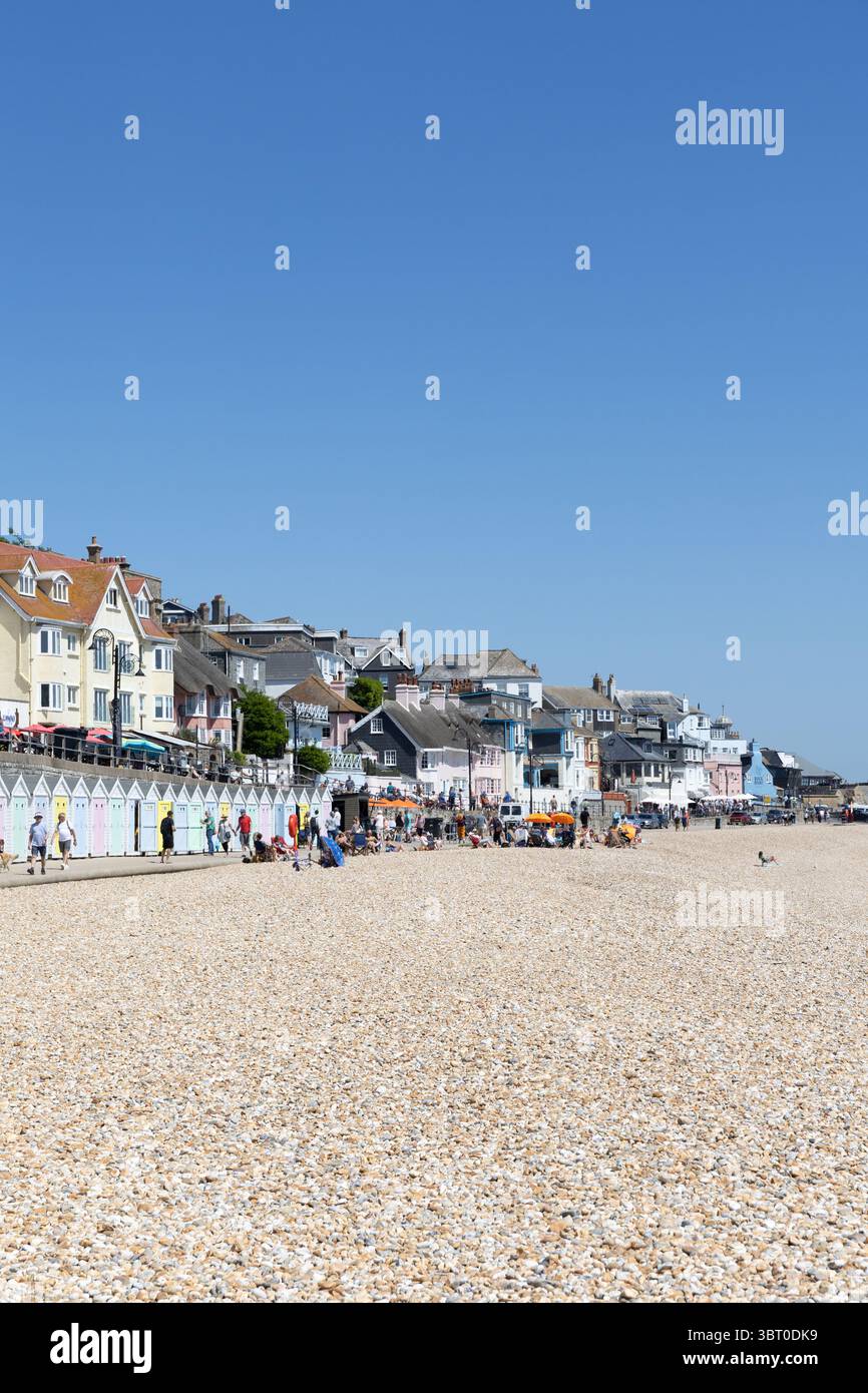 Plage de sable à Lyme Regis Banque D'Images