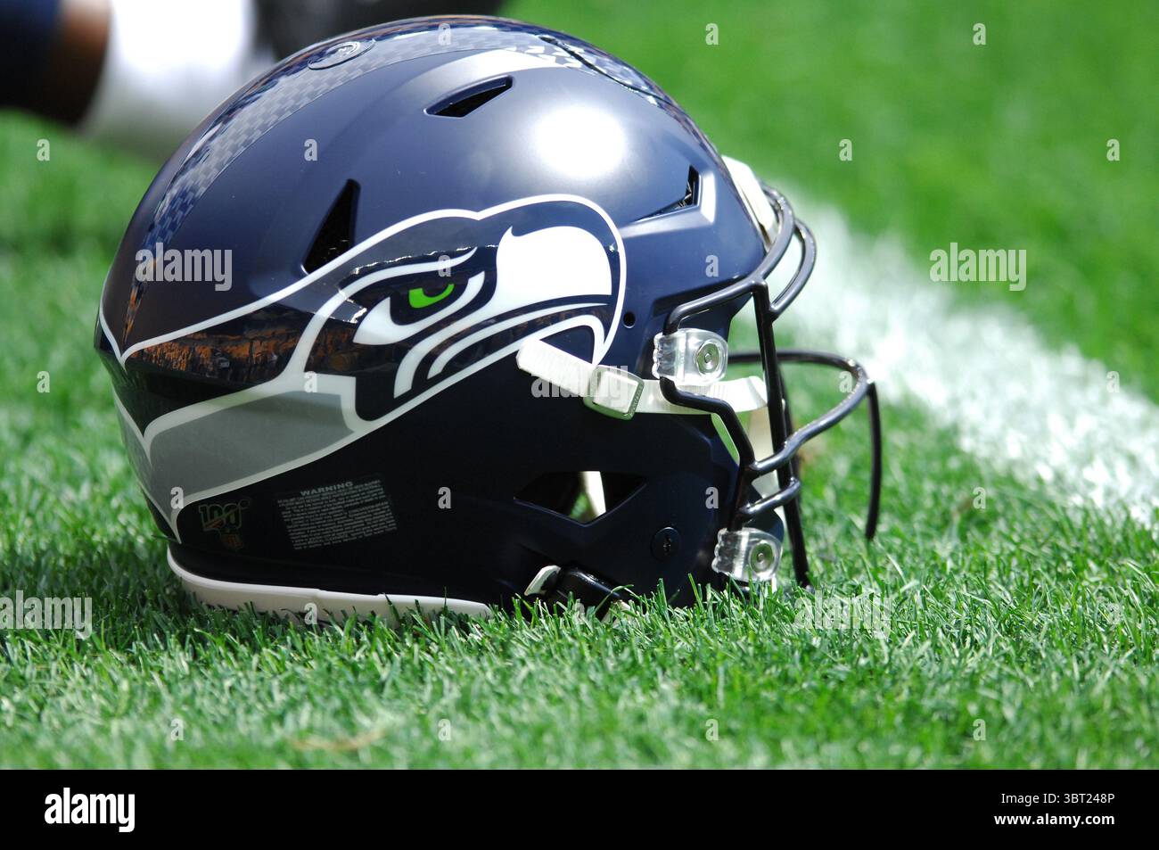 15 septembre 2019 : casque Seahawk lors des Steelers de Pittsburgh vs Seattle Seahawks au Heinz Field à Pittsburgh, PA. Jason Pohuski/CSM(image de crédit : &copy ; Jason Pohuski/CSM via ZUMA Wire) Banque D'Images