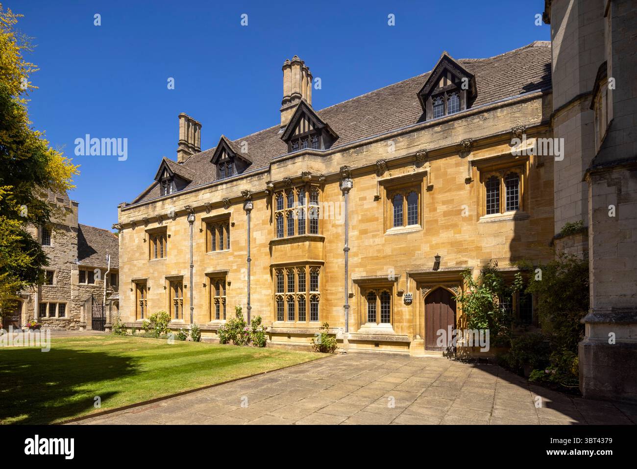 John's Quad, Magdalen College, Oxford University, Angleterre, Royaume-Uni Banque D'Images
