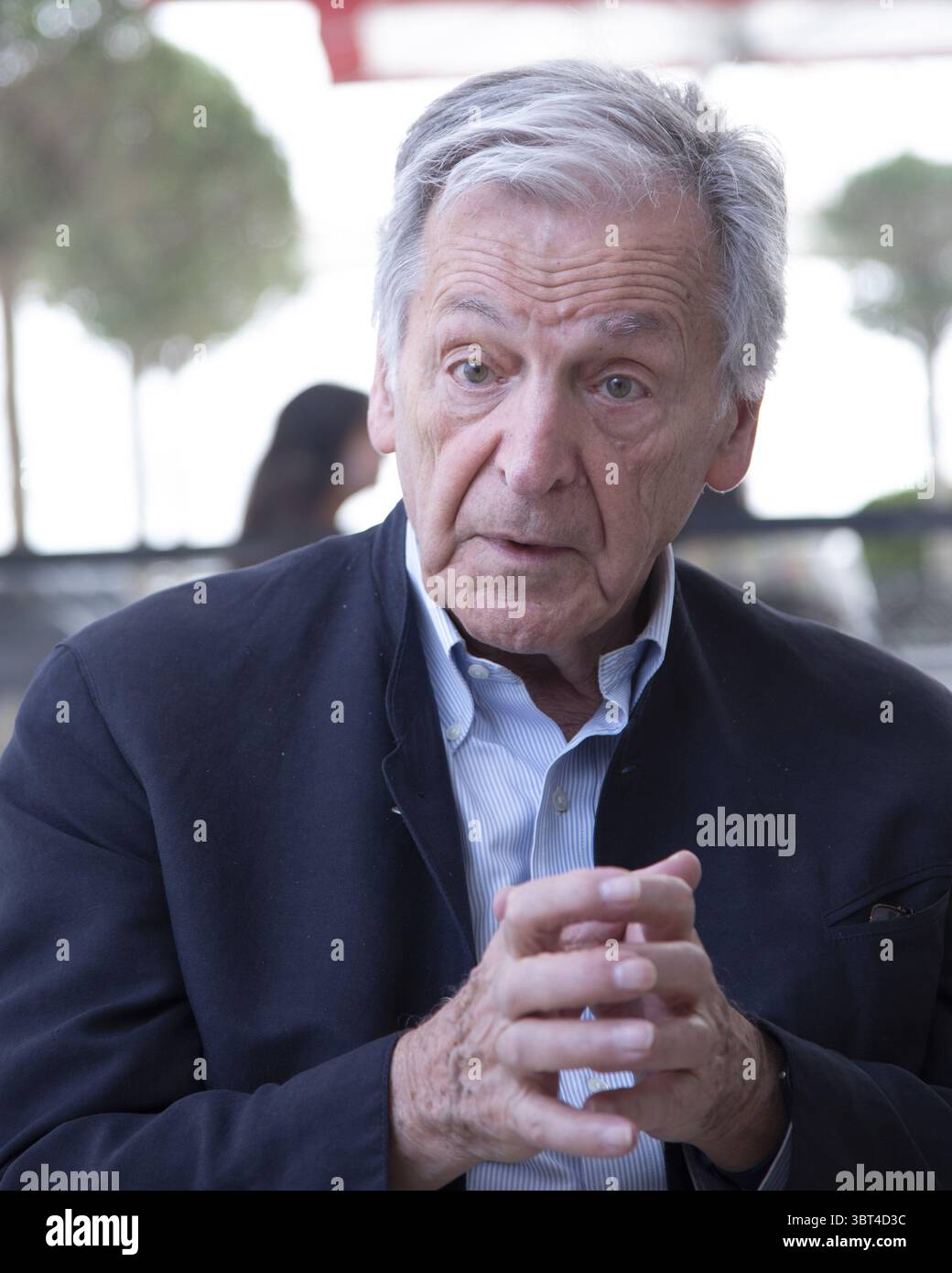 2 septembre 2019, Venise, Italie : le réalisateur franco-grec COSTA-GAVRAS à l'hôtel Excelsior de Venise pour promouvoir son dernier film "Adults in the Room" au FF 2019 de Venise. (Crédit image : © Armando Gallo/ZUMA Studio) Banque D'Images