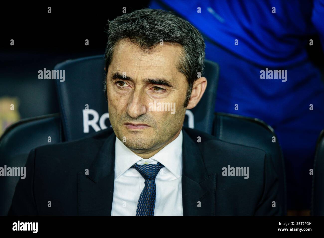 6 octobre 2019, Barcelone, BARCELONE, Espagne : Ernesto Valverde de l'Espagne du FC Barcelone lors du match de la Liga entre le FC Barcelone et Sevilla FC au Camp Nou Stadium à Barcelone 06 octobre 2019, Espagne. (Crédit image : © AFP7 via ZUMA Wire) Banque D'Images