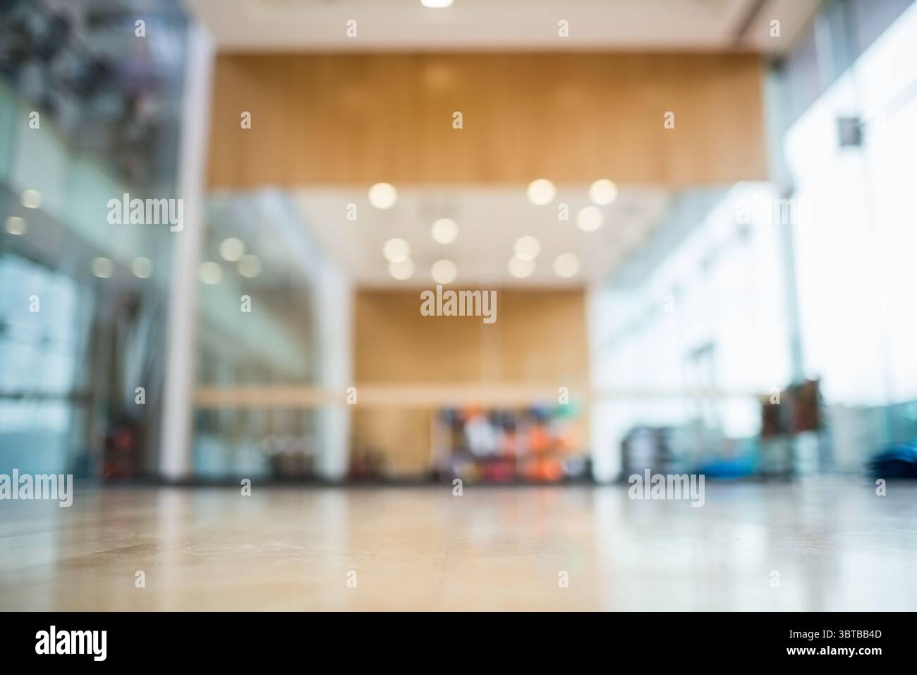 Image défocalisée de l'intérieur du gymnase Banque D'Images