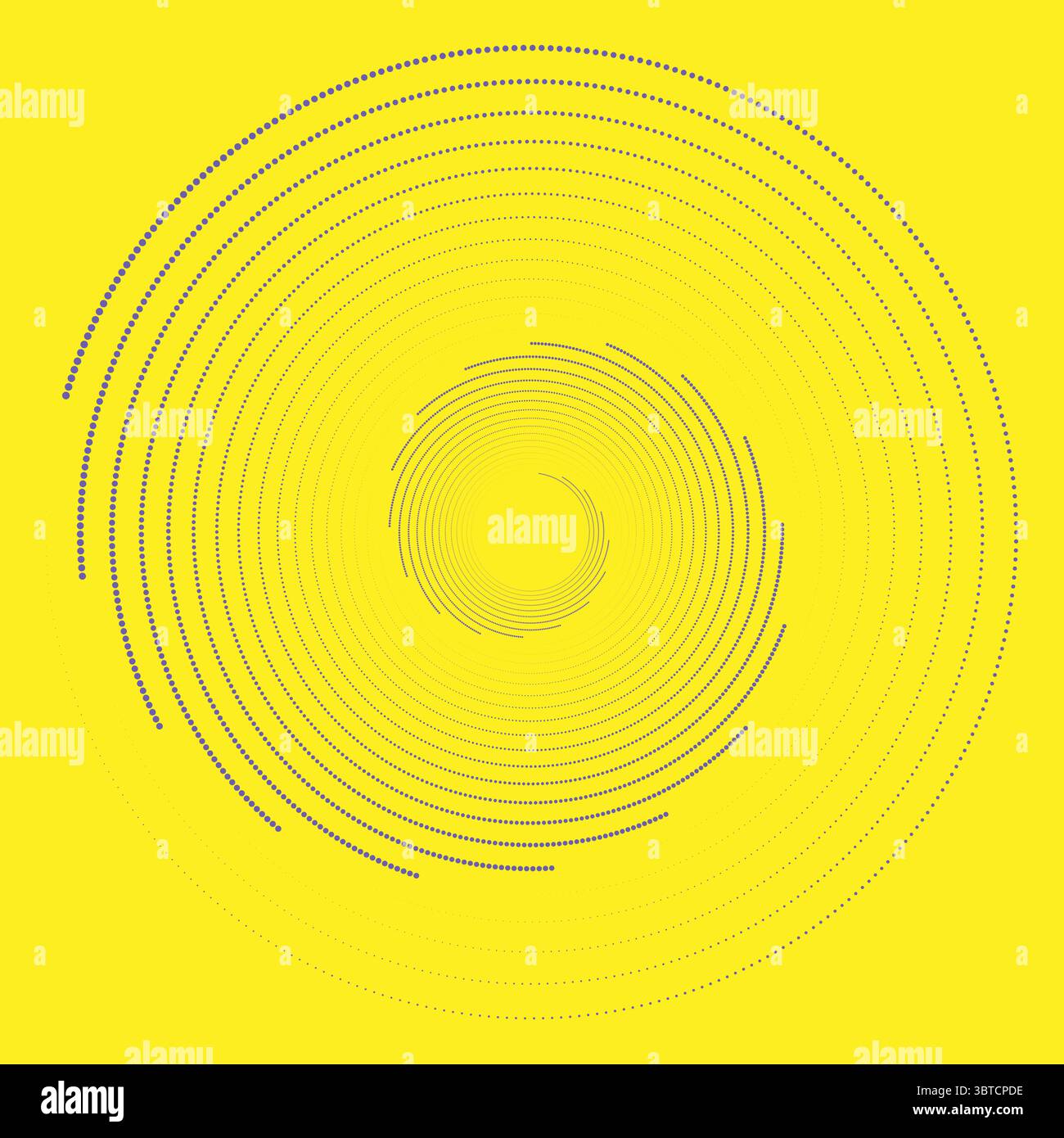 Entourez des points très péri isolés sur le fond jaune. Géométrique Élément de conception pour cadre, logo, tatouage, pages Web, impression, affiche, modèle Illustration de Vecteur