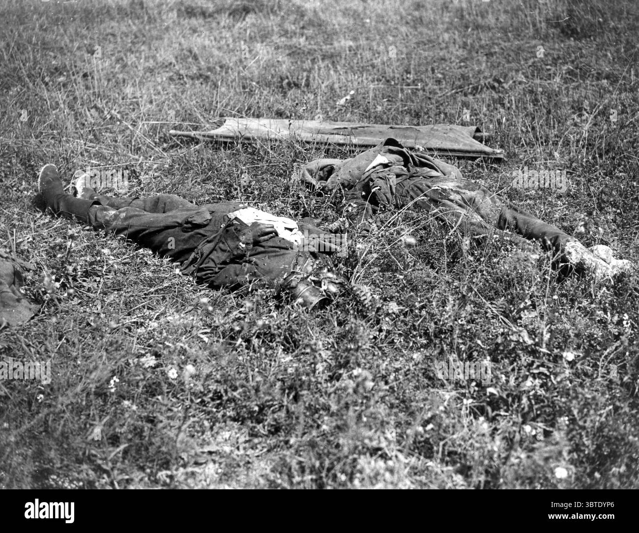 Allemand mort , folie . 1918 Banque D'Images