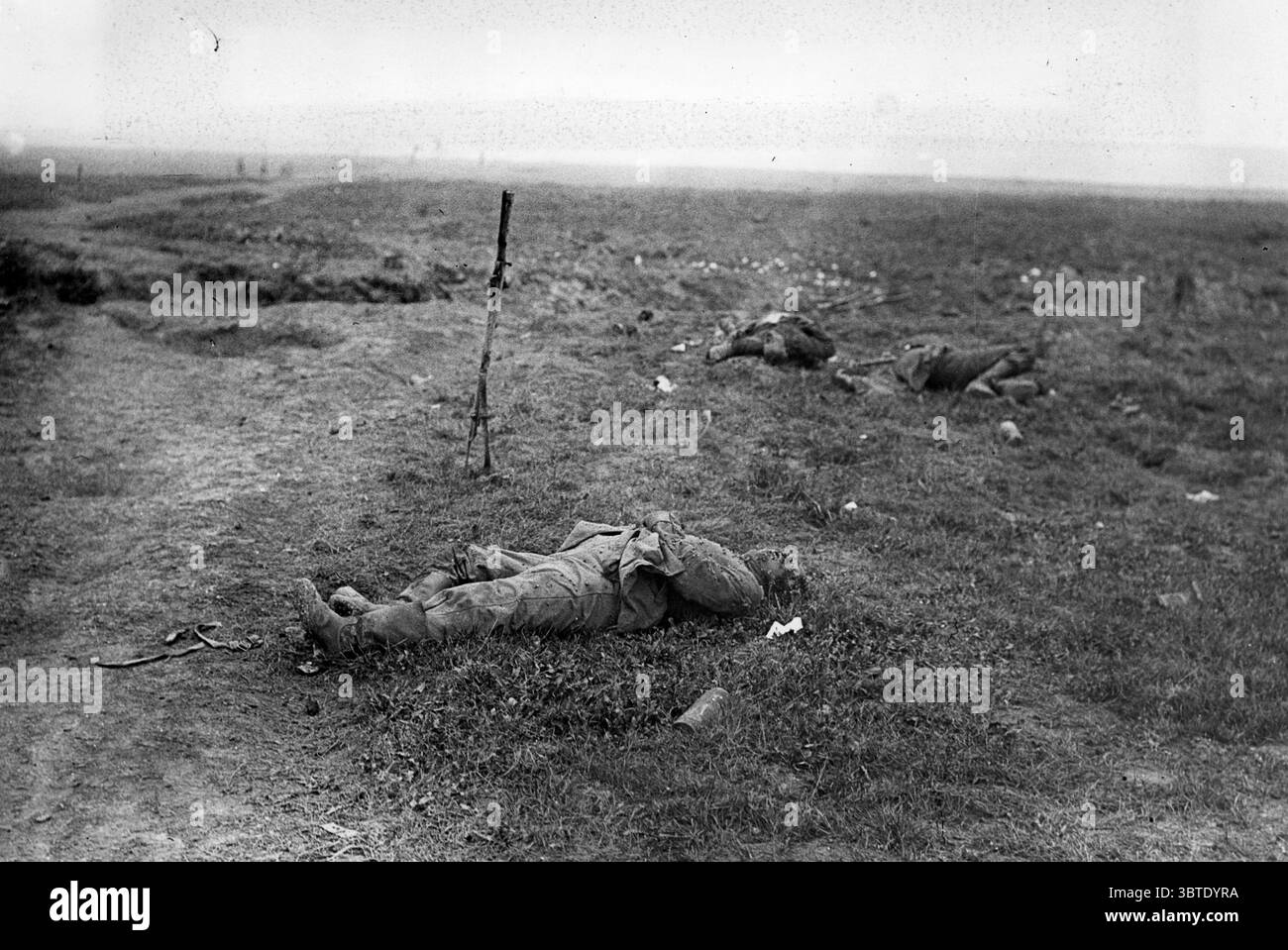 Allemand mort , près de Ginchy . 1916 Banque D'Images