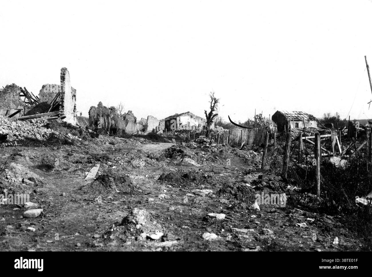 Dévastation , Front occidental . Banque D'Images