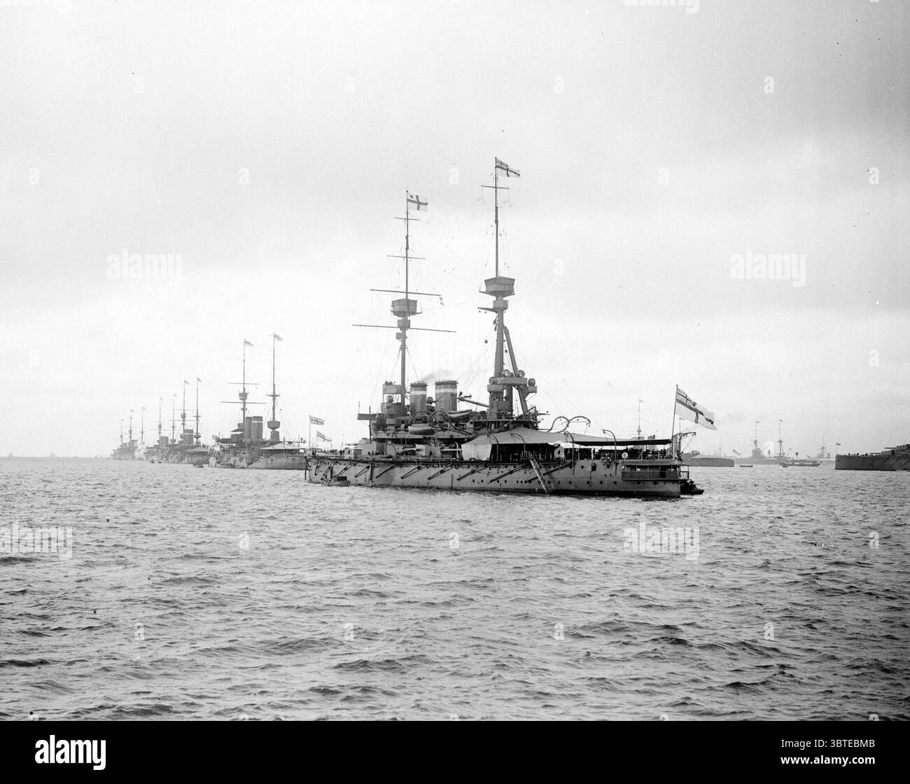 HMS Lord Nelson de la Royal Navy. 1914 Banque D'Images