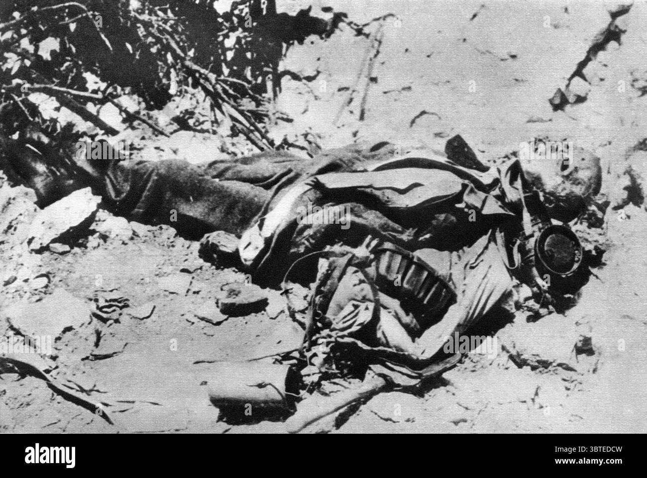 Première Guerre mondiale la destruction de la guerre : C'était un homme Banque D'Images