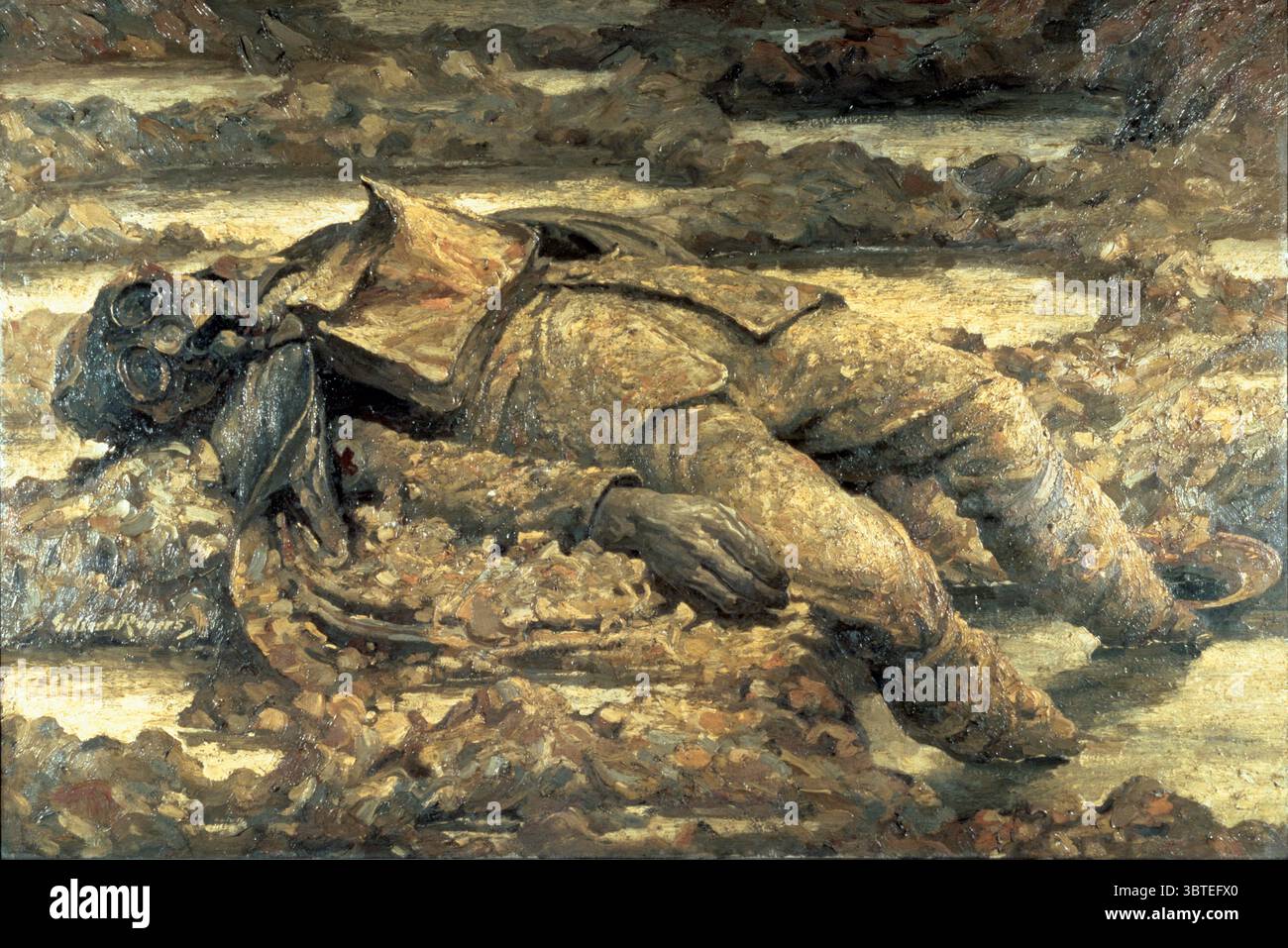 Gazé : 'In arduis fidelis' Dead Soldier - Gilbert Rogers (fl.1905-15) ©TopFoto *** local Caption *** Banque D'Images