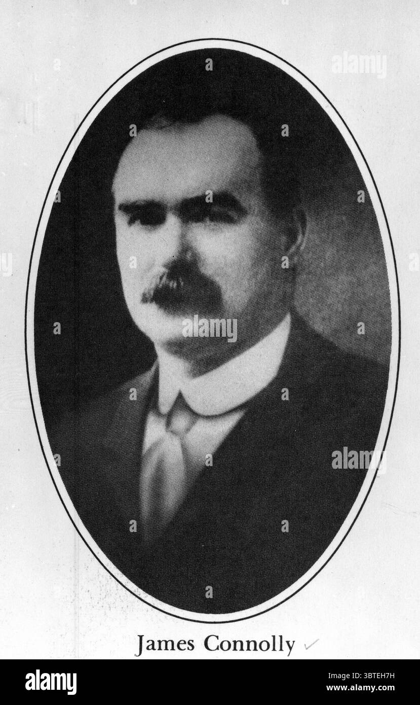 James Connolly. James Connolly était une figure de proue de l'histoire récente de l'Irlande. James Connolly a joué un rôle de premier plan dans le soulèvement de Pâques de 1916 et son exécution a indigné beaucoup en Irlande. Banque D'Images