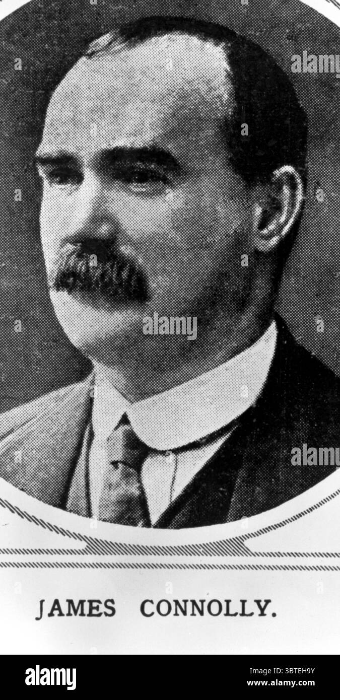 James Connolly. James Connolly était une figure de proue de l'histoire récente de l'Irlande. James Connolly a joué un rôle de premier plan dans le soulèvement de Pâques de 1916 et son exécution a indigné beaucoup en Irlande. Banque D'Images