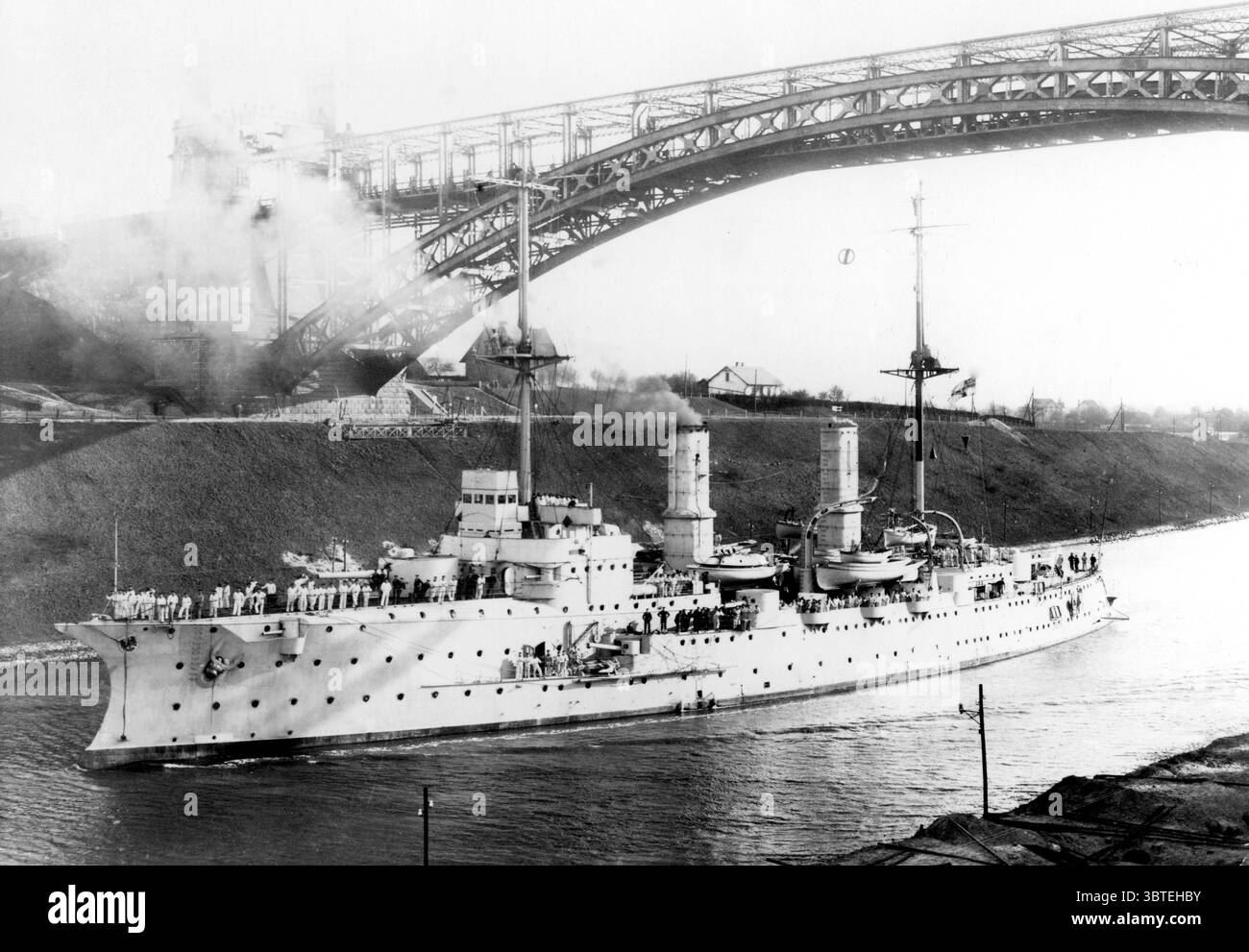 S.M. Schulschiff Vineta SMS Vineta croiseur blindé de la classe Victoria Luise. Construit par prévu en 1896 lancé le 14 avril 1897 et achevé le 13 septembre 1899 Banque D'Images